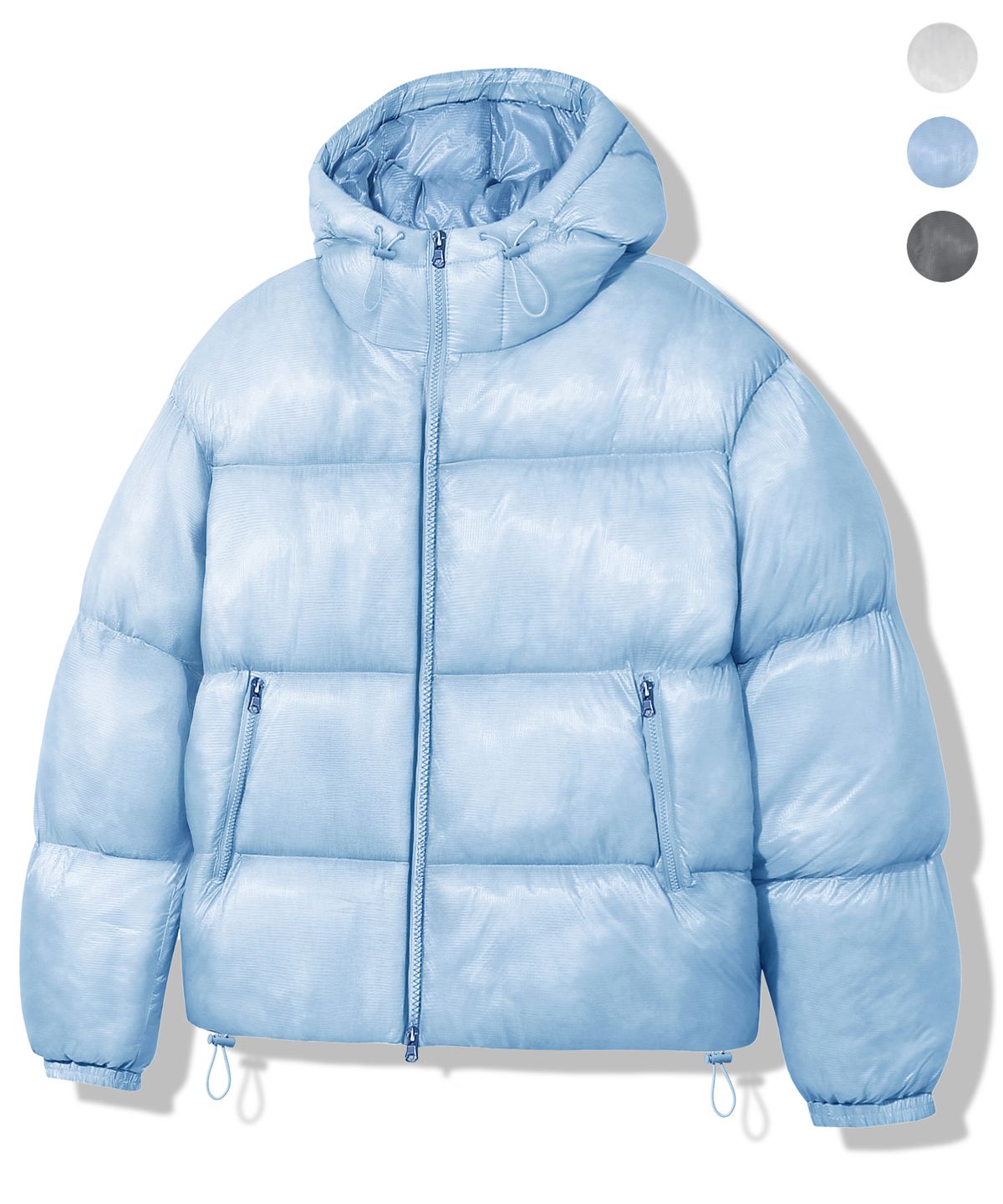 트릴리온(TRILLION) 시어 쉘 립스탑 후디 패딩 자켓_3color