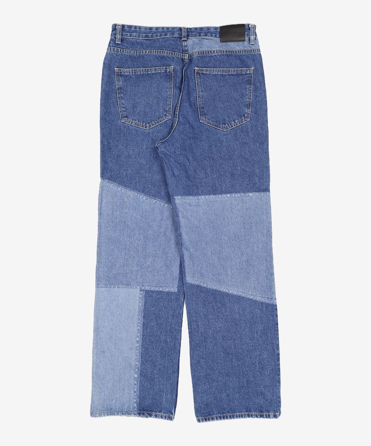 메종미네드(MAISON MINED) PATCHY WASHING WIDE DENIM BLUE 48