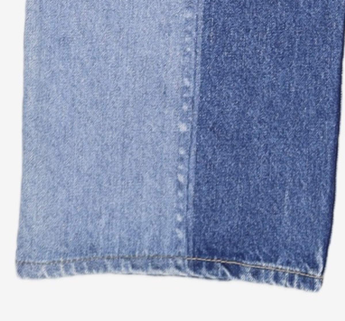 메종미네드(MAISON MINED) PATCHY WASHING WIDE DENIM BLUE 48