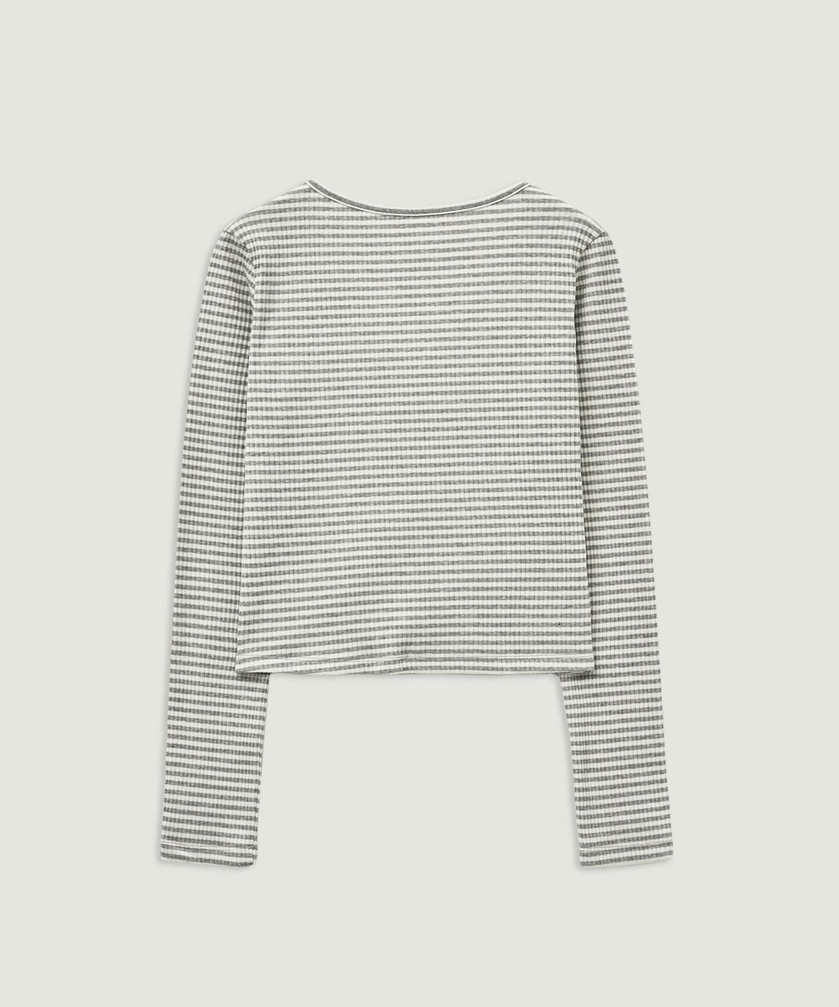 엘무드 우먼(LMOOD WOMEN) SISTER Ribbed Top and Cardigan Warm Grey