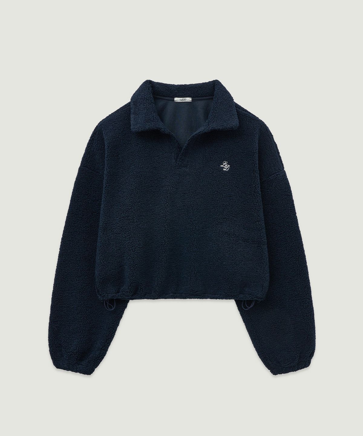 엘무드 우먼(LMOOD WOMEN) BOUCLE Fleece Pique T-shirt Navy