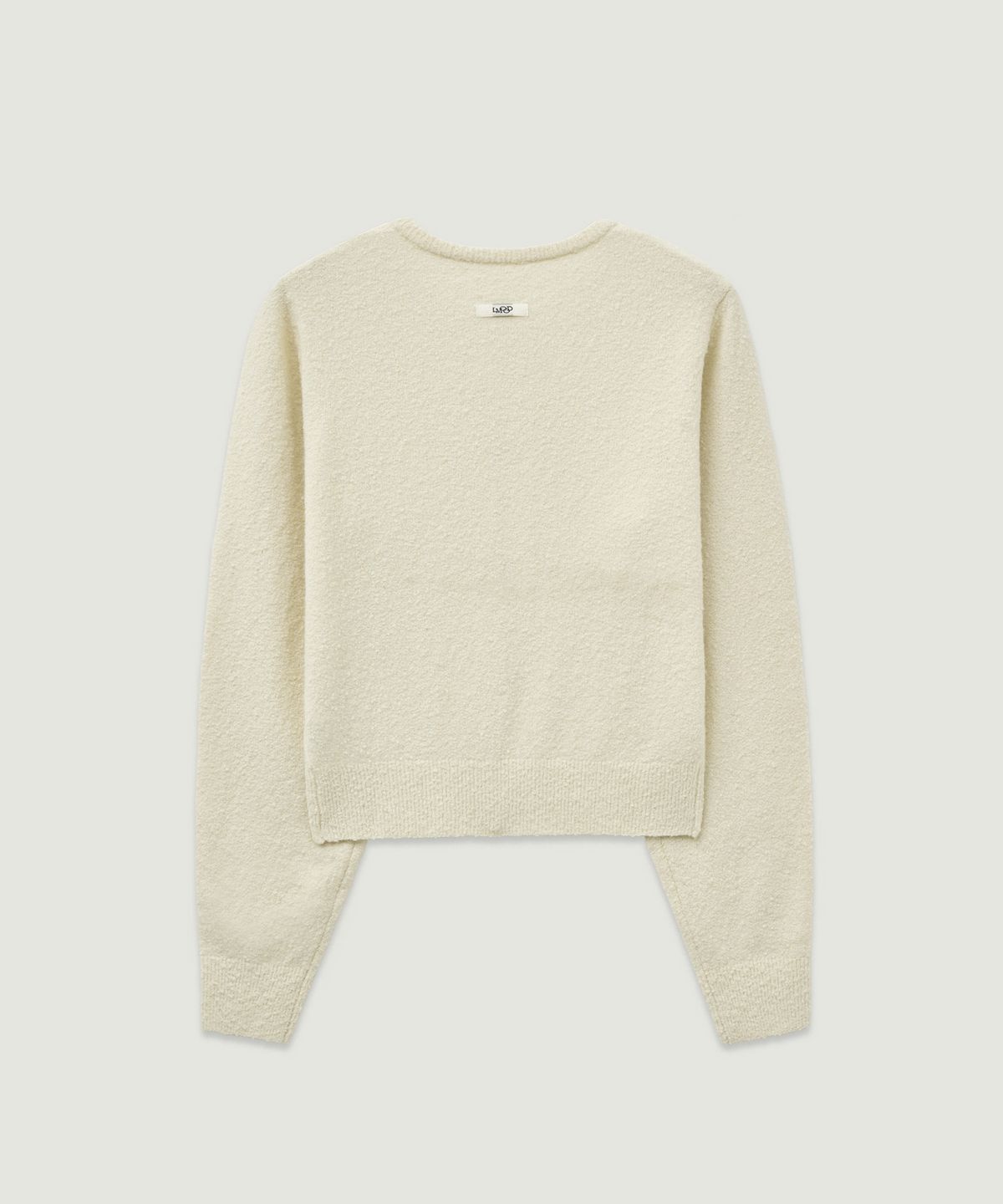 엘무드 우먼(LMOOD WOMEN) MICRO Boucle Wool Cardigan Ivory