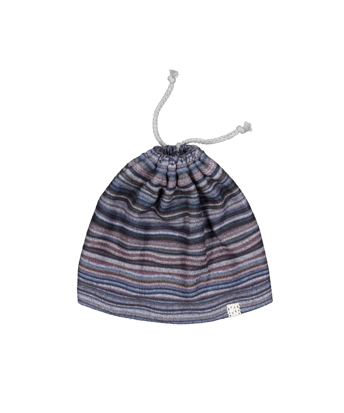 메종크렘(MAISON CREME) String loose beanie_Black stripe