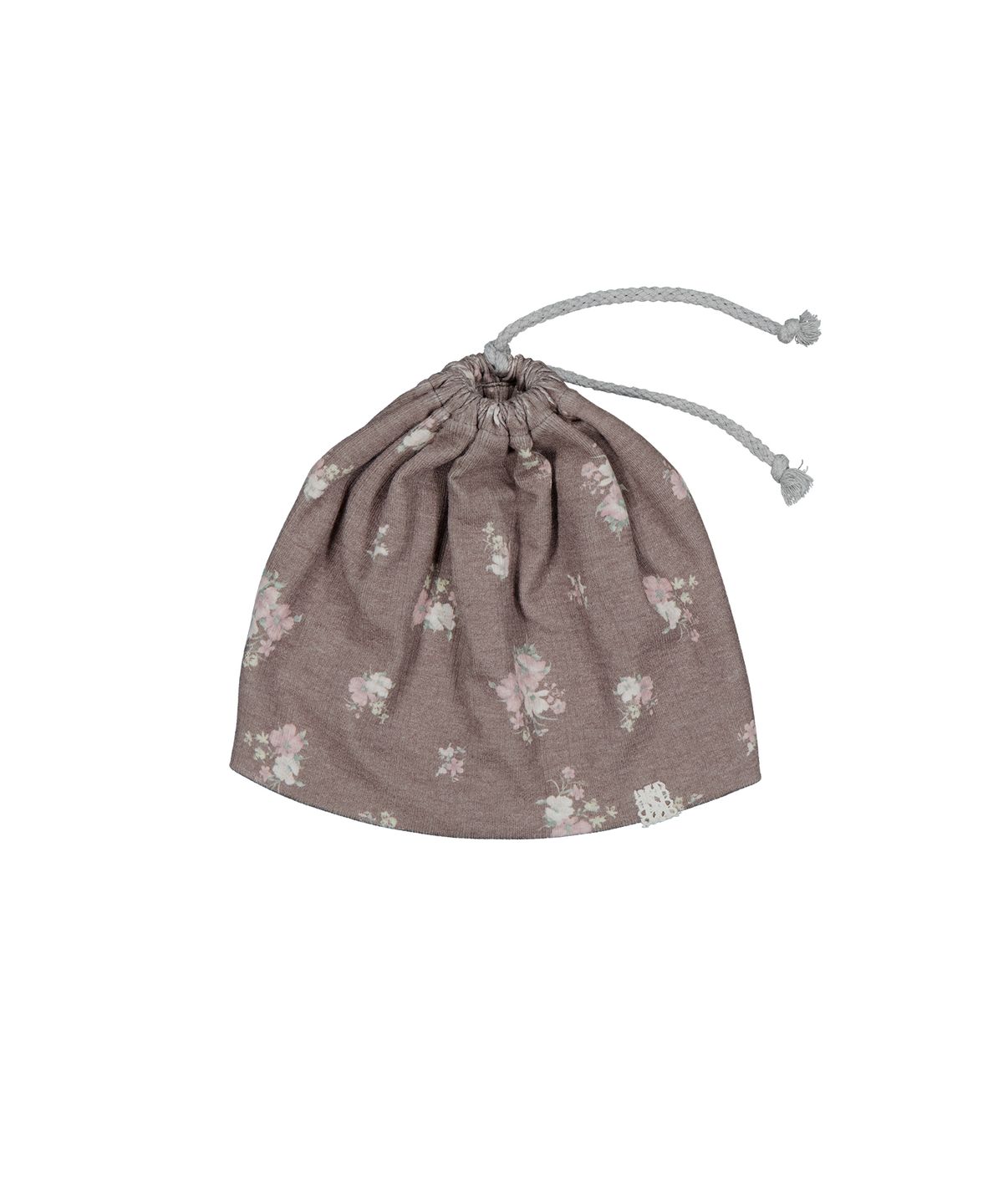 메종크렘(MAISON CREME) String loose beanie_Floral brown