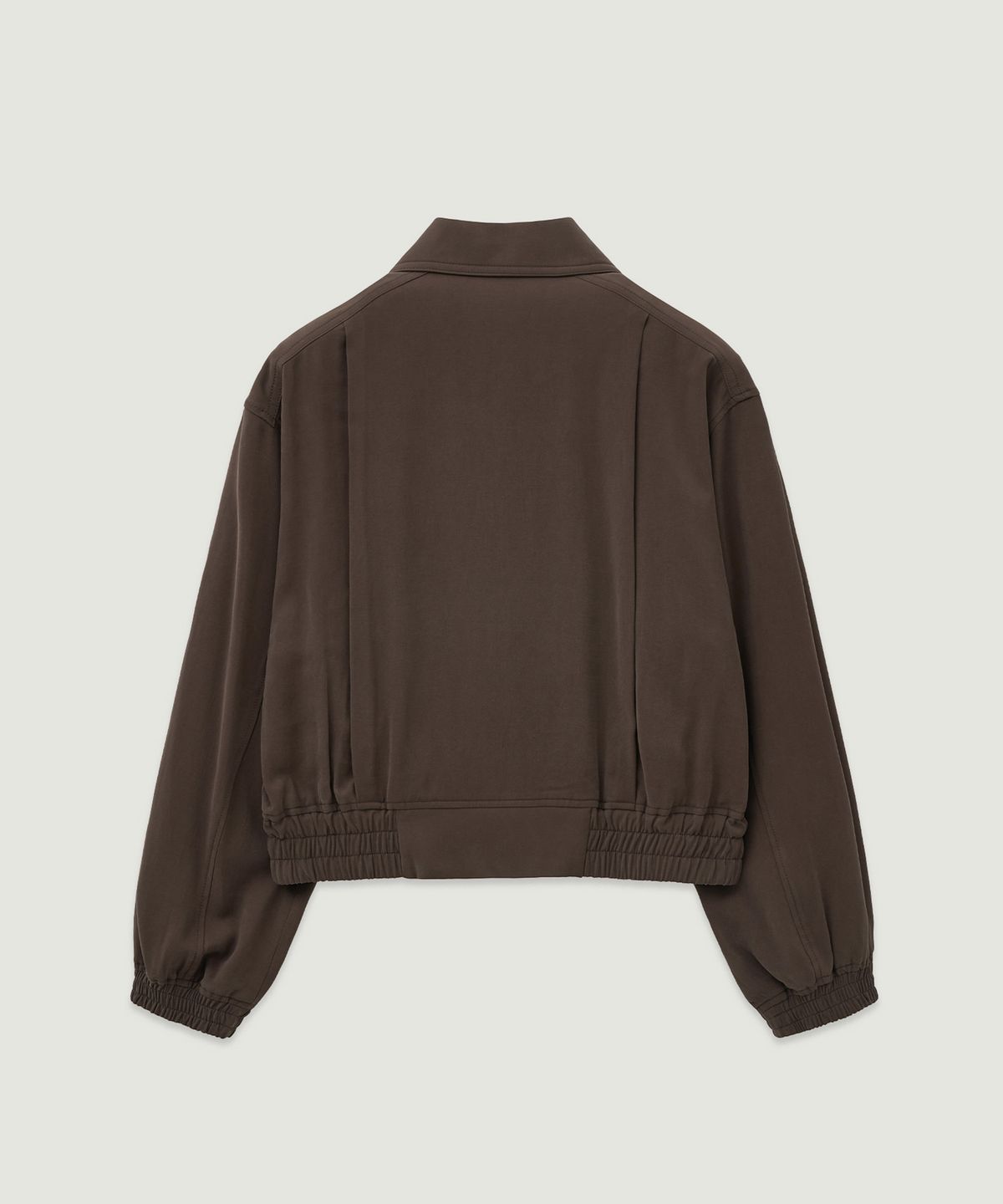 엘무드 우먼(LMOOD WOMEN) FRANCIS Cupro Blouson Jacket Brown