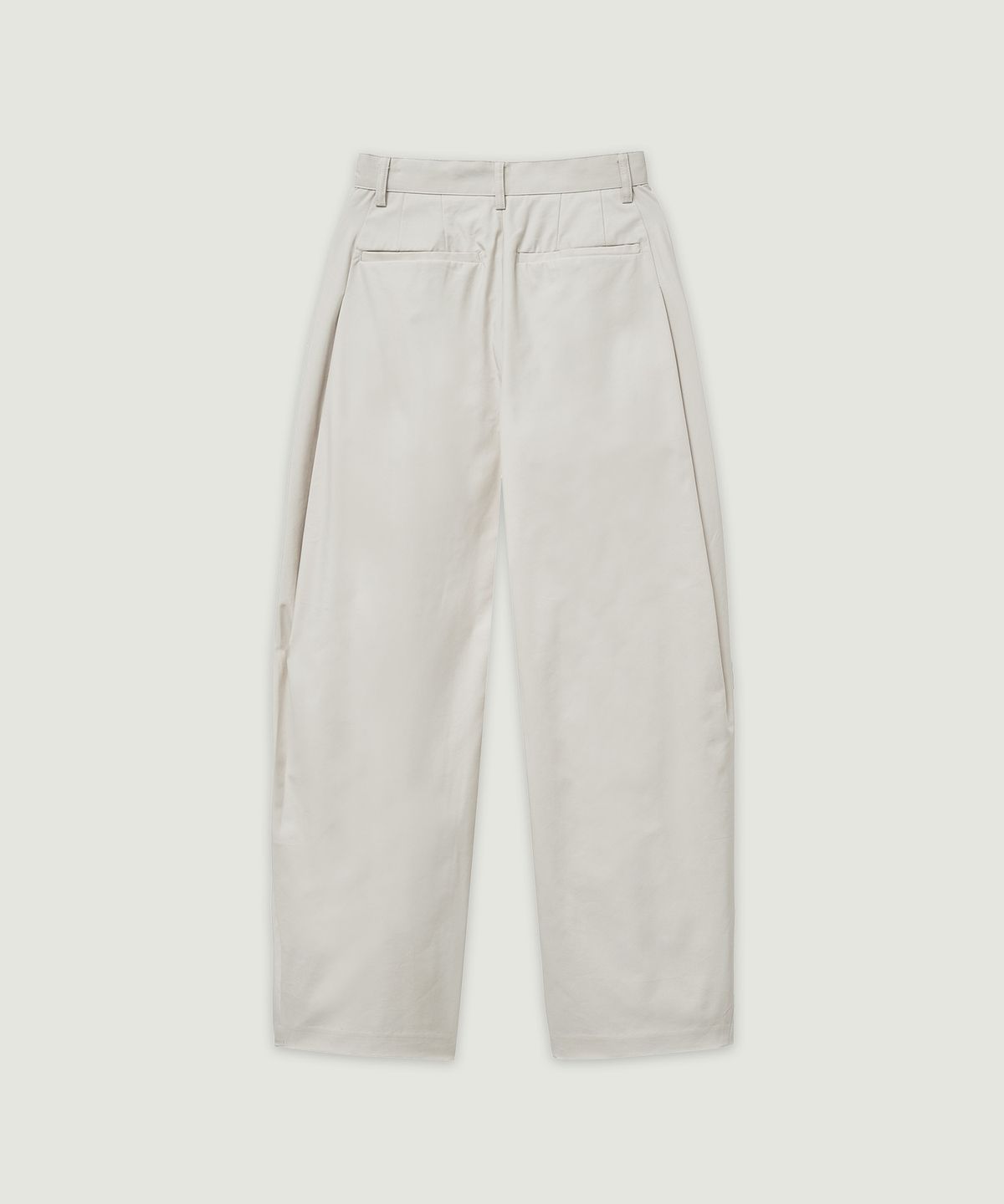 엘무드 우먼(LMOOD WOMEN) POT Curved Cotton Wide Pants Sea Salt