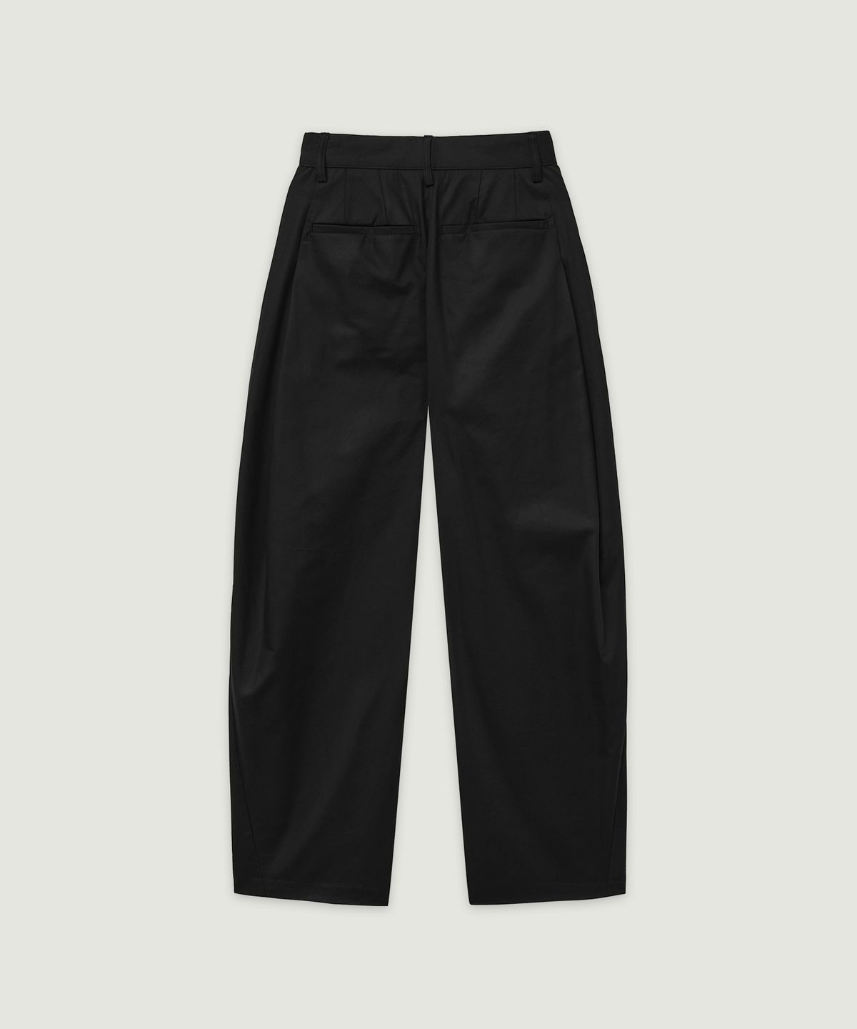 엘무드 우먼(LMOOD WOMEN) POT Curved Cotton Wide Pants Black