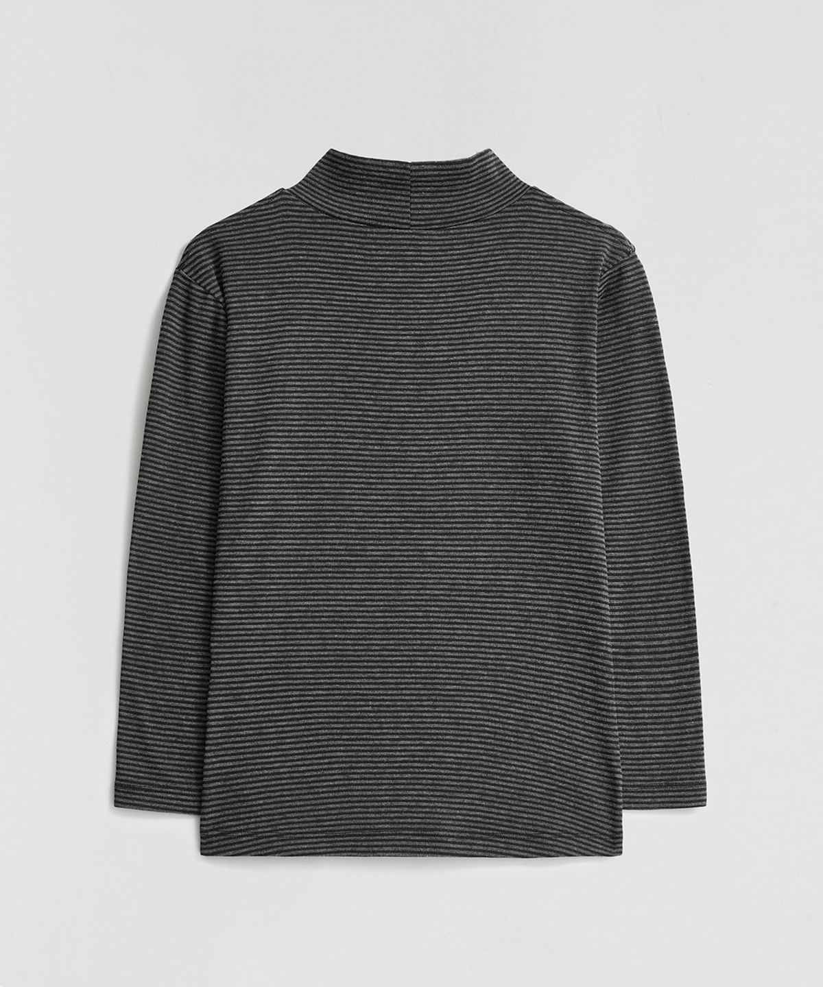 엘무드 우먼(LMOOD WOMEN) CAROLYN Mock Neck 3/4 T-Shirt Stripe