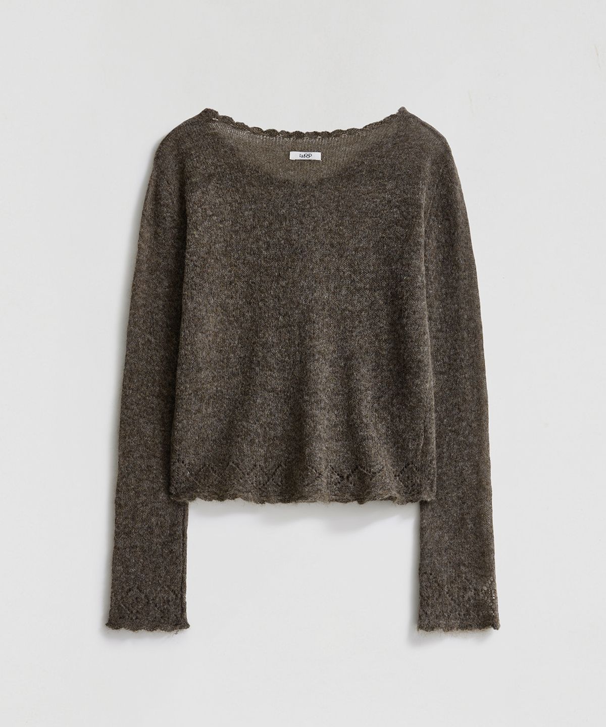 엘무드 우먼(LMOOD WOMEN) SERENE Wool Mohair Cardigan Cocoa
