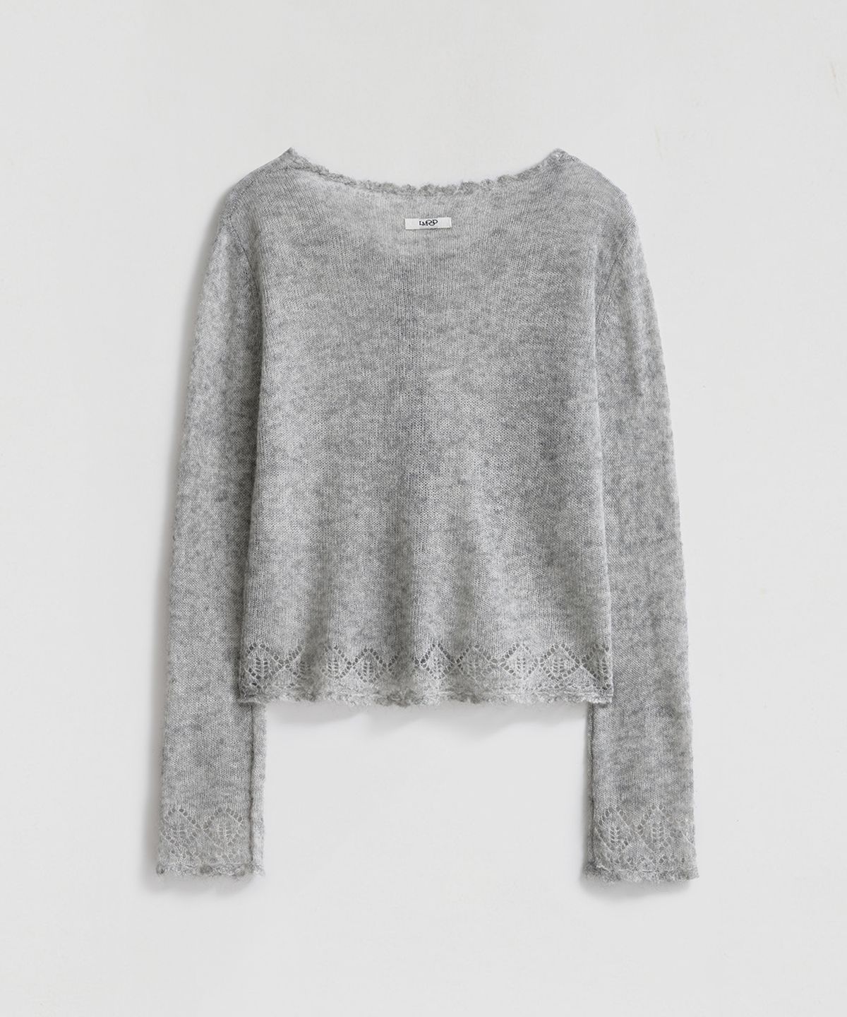 엘무드 우먼(LMOOD WOMEN) SERENE Wool Mohair Cardigan Heather Grey