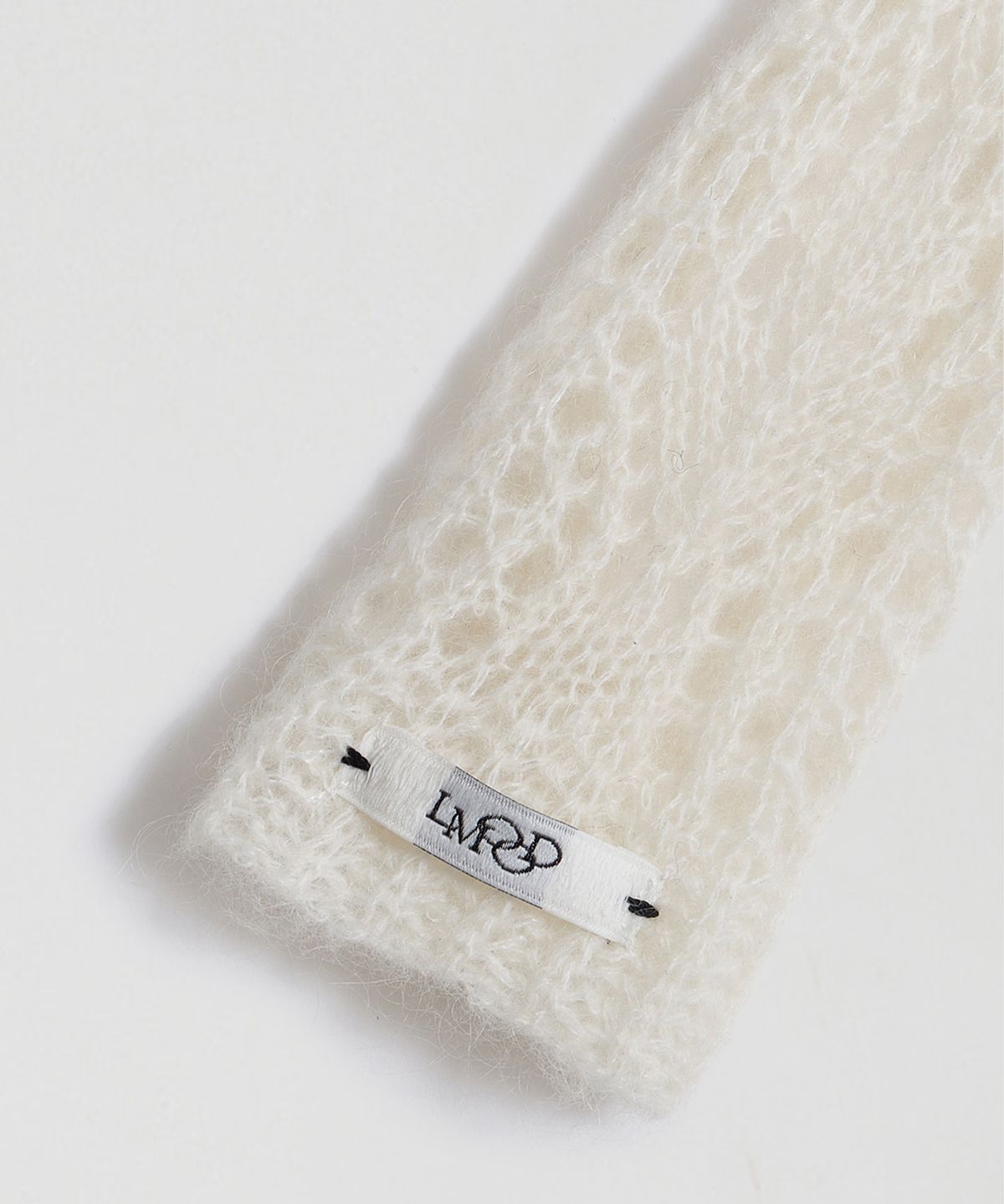 엘무드 우먼(LMOOD WOMEN) SERENE Wool Mohair Muffler Cream