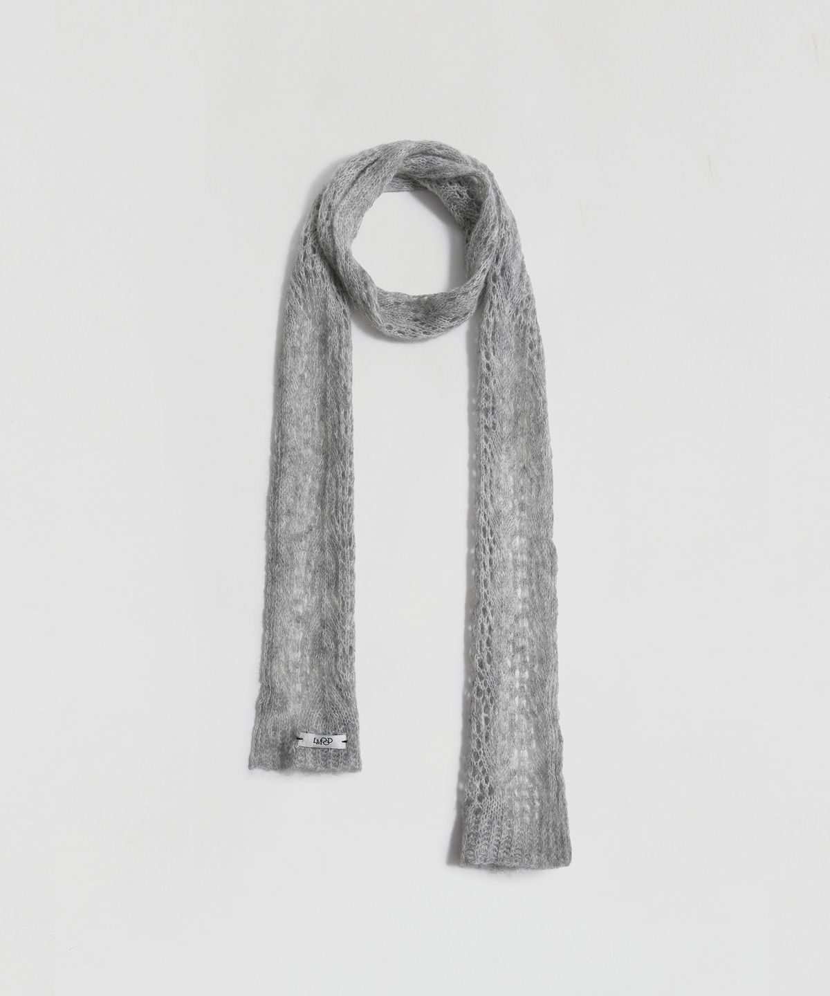 엘무드 우먼(LMOOD WOMEN) SERENE Wool Mohair Muffler Heather Grey