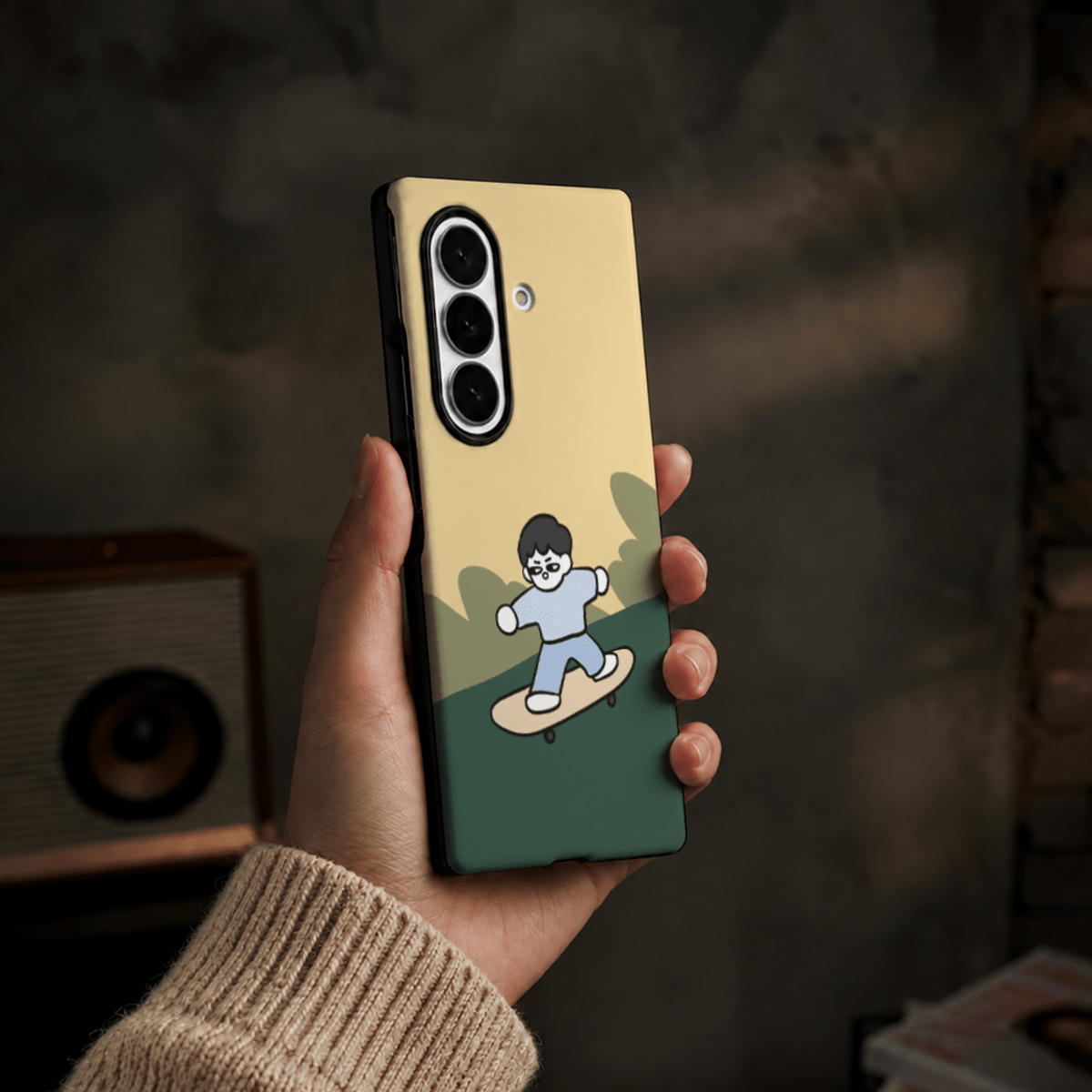 아칸(AKAN) Nemo Skate Z폴드8울트라 듀얼 블랙케이스