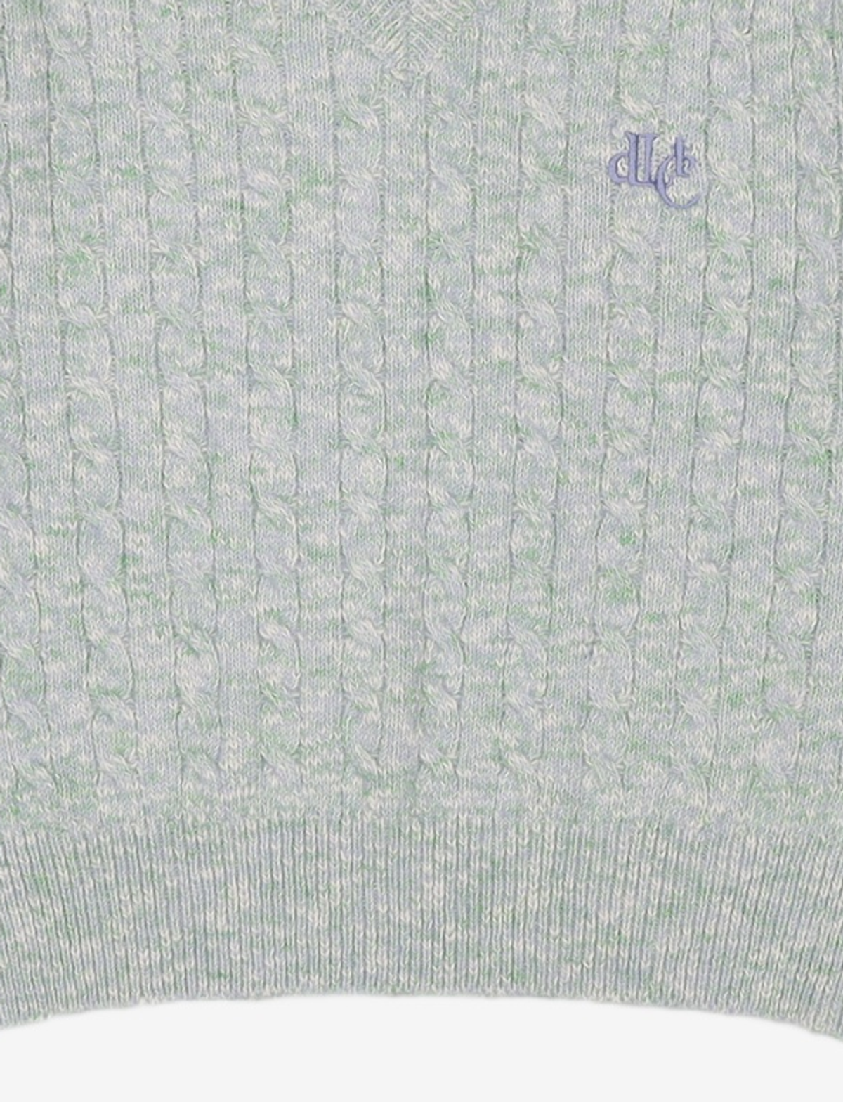 델리센트(DELICCENT) 로고 케이블 풀오버 [GREEN] FREE