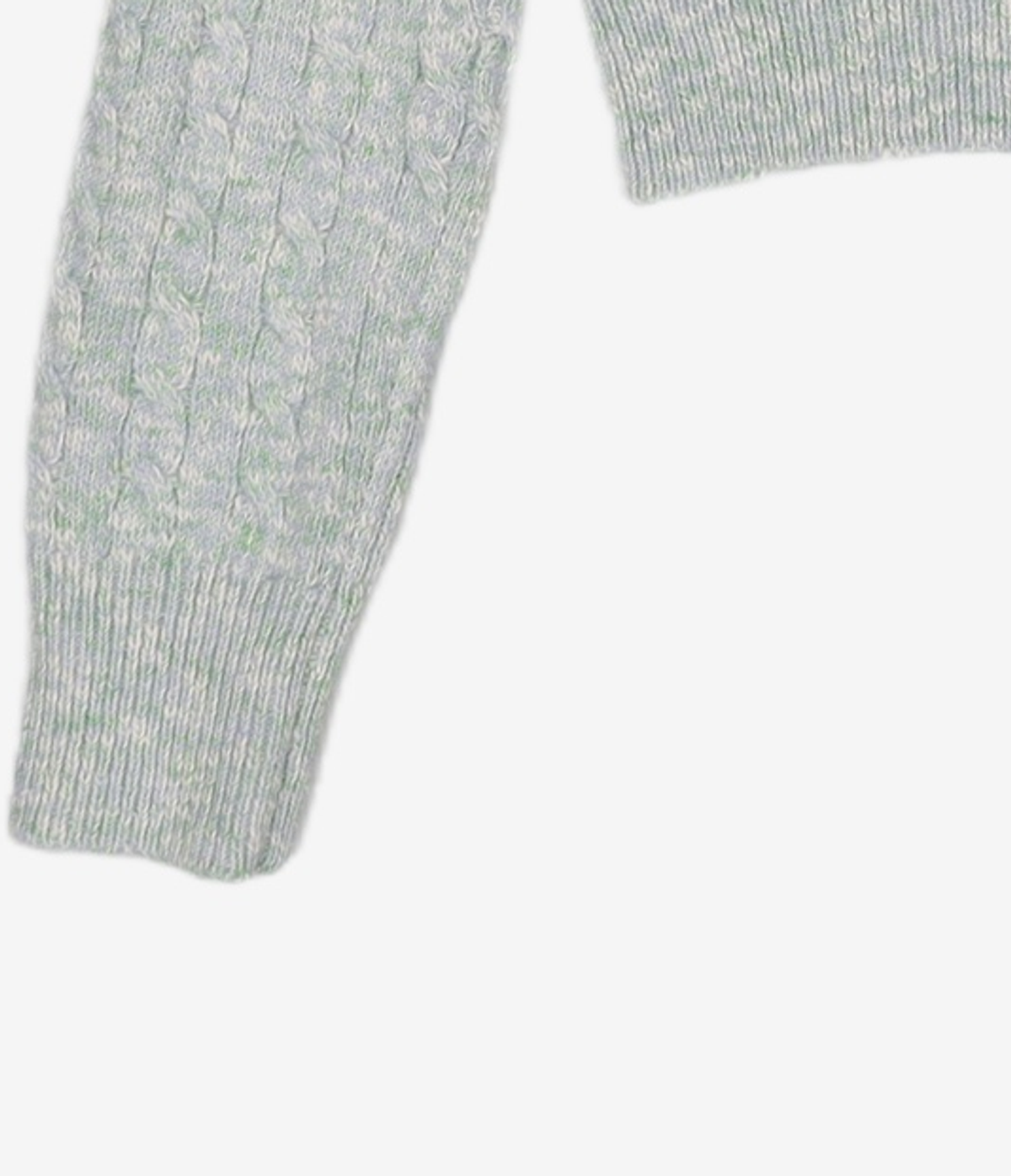 델리센트(DELICCENT) 로고 케이블 풀오버 [GREEN] FREE