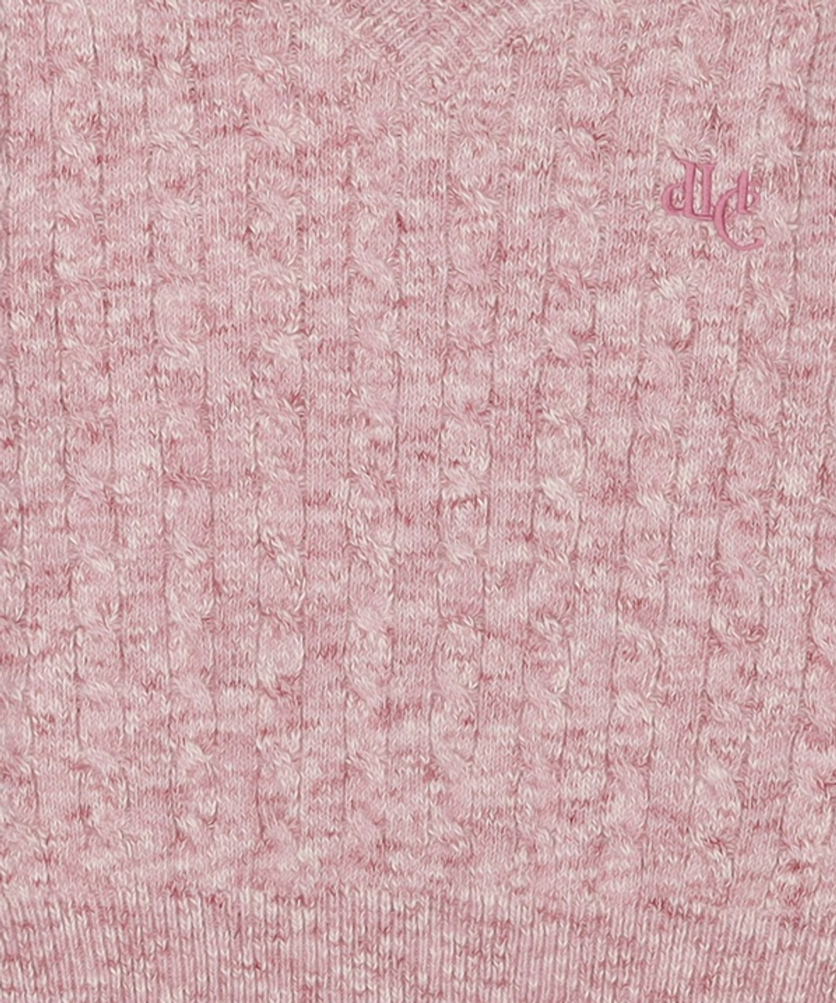 델리센트(DELICCENT) 로고 케이블 풀오버 [PINK] FREE