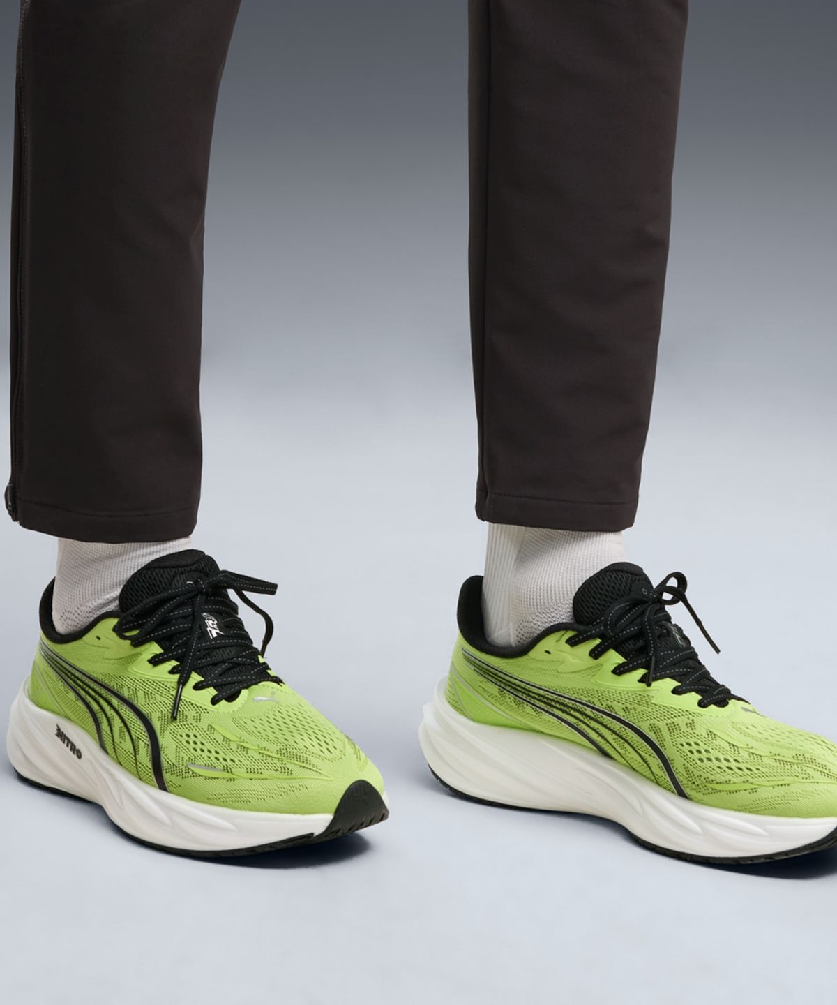 푸마(PUMA) 벨로시티 나이트로 5 - 서니 라임:무디 그레이 / 312944-10