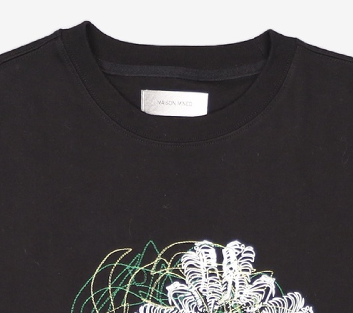 메종미네드(MAISON MINED) VINE FLO HALF SLEEVE BLACK S