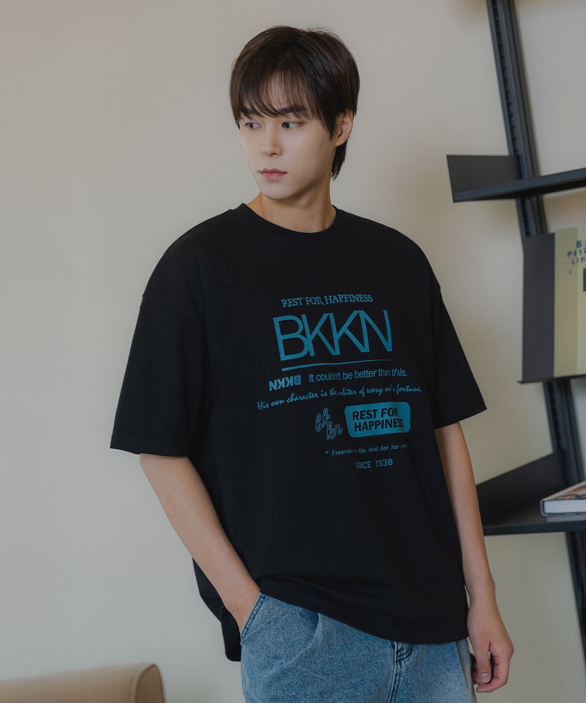 바켄(BAKKEN) [MEN] 시그니처 로고 반팔티셔츠 BK3957 (3COLOR)