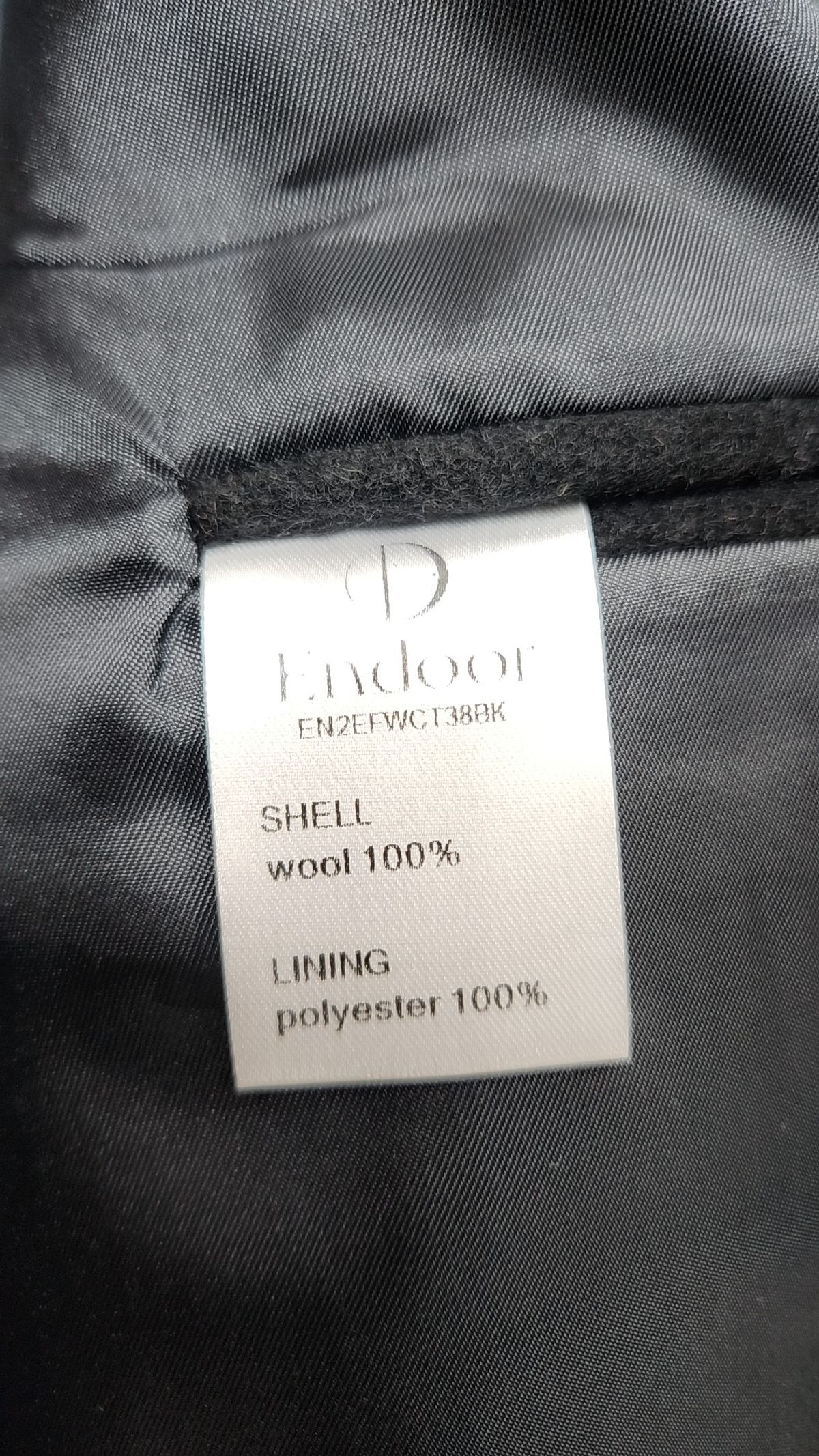엔도어(ENDOOR) Short mac coat (black) 1