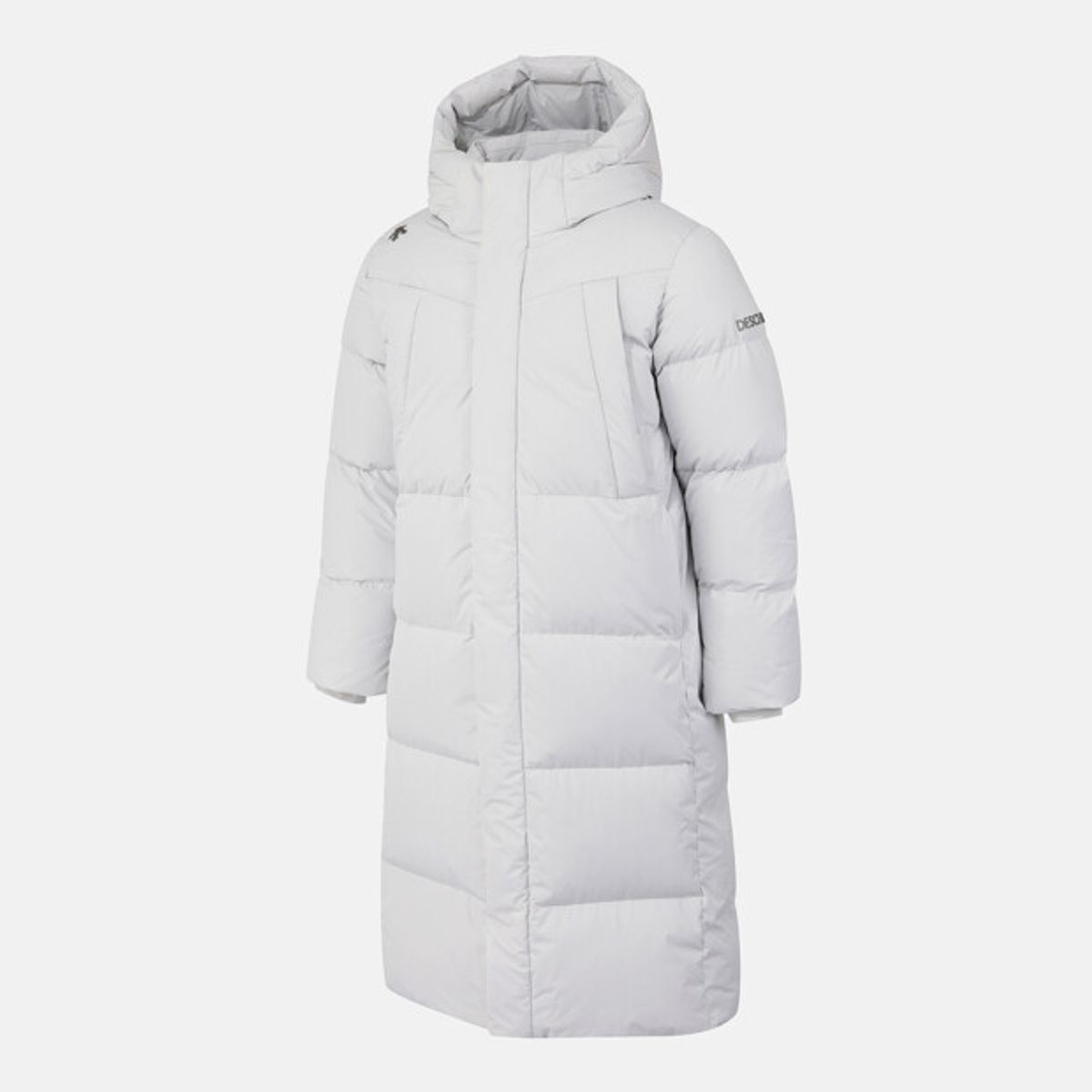 데상트(DESCENTE) 캐논 롱 구스 다운 자켓 그레이 SR323SDJ91