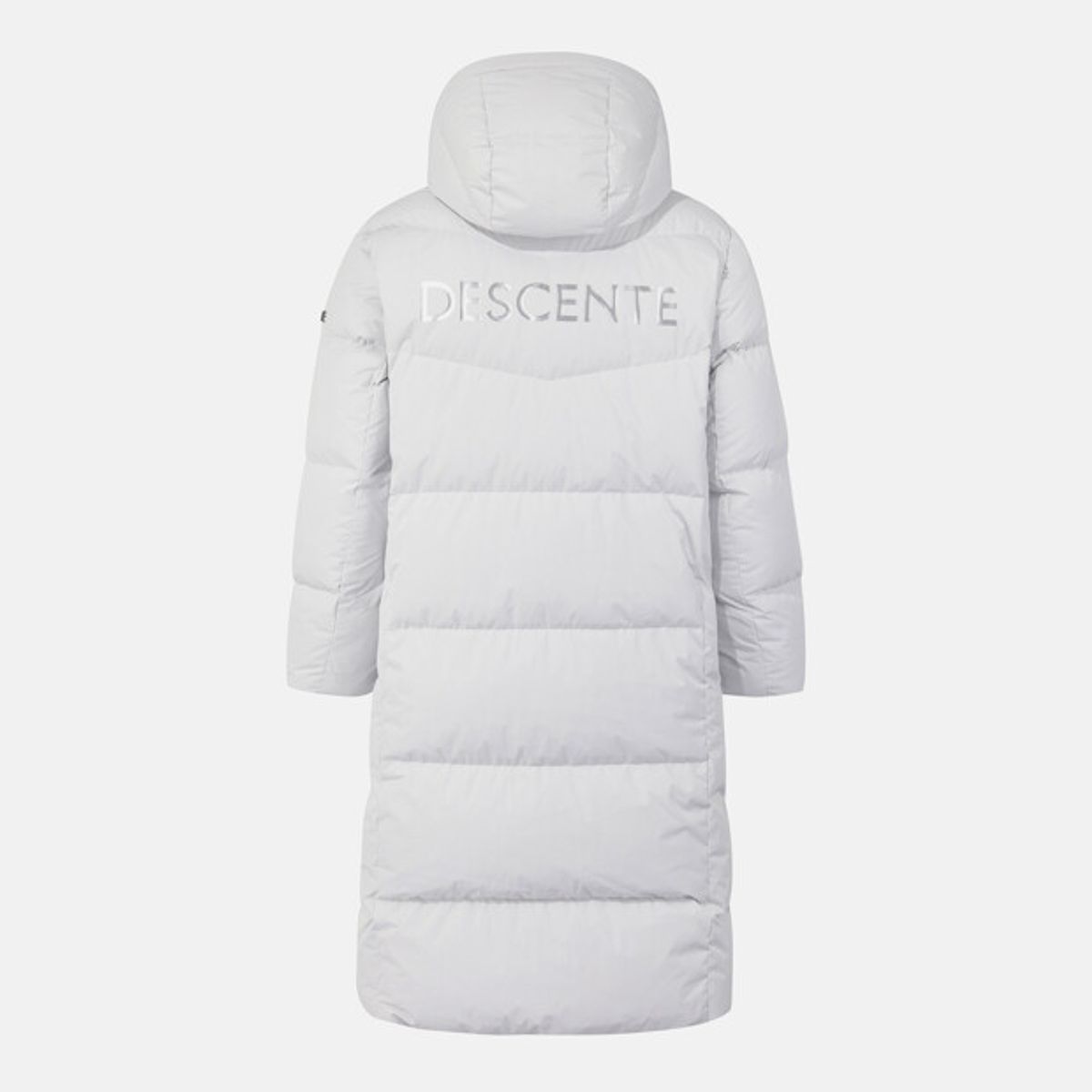 데상트(DESCENTE) 캐논 롱 구스 다운 자켓 그레이 SR323SDJ91