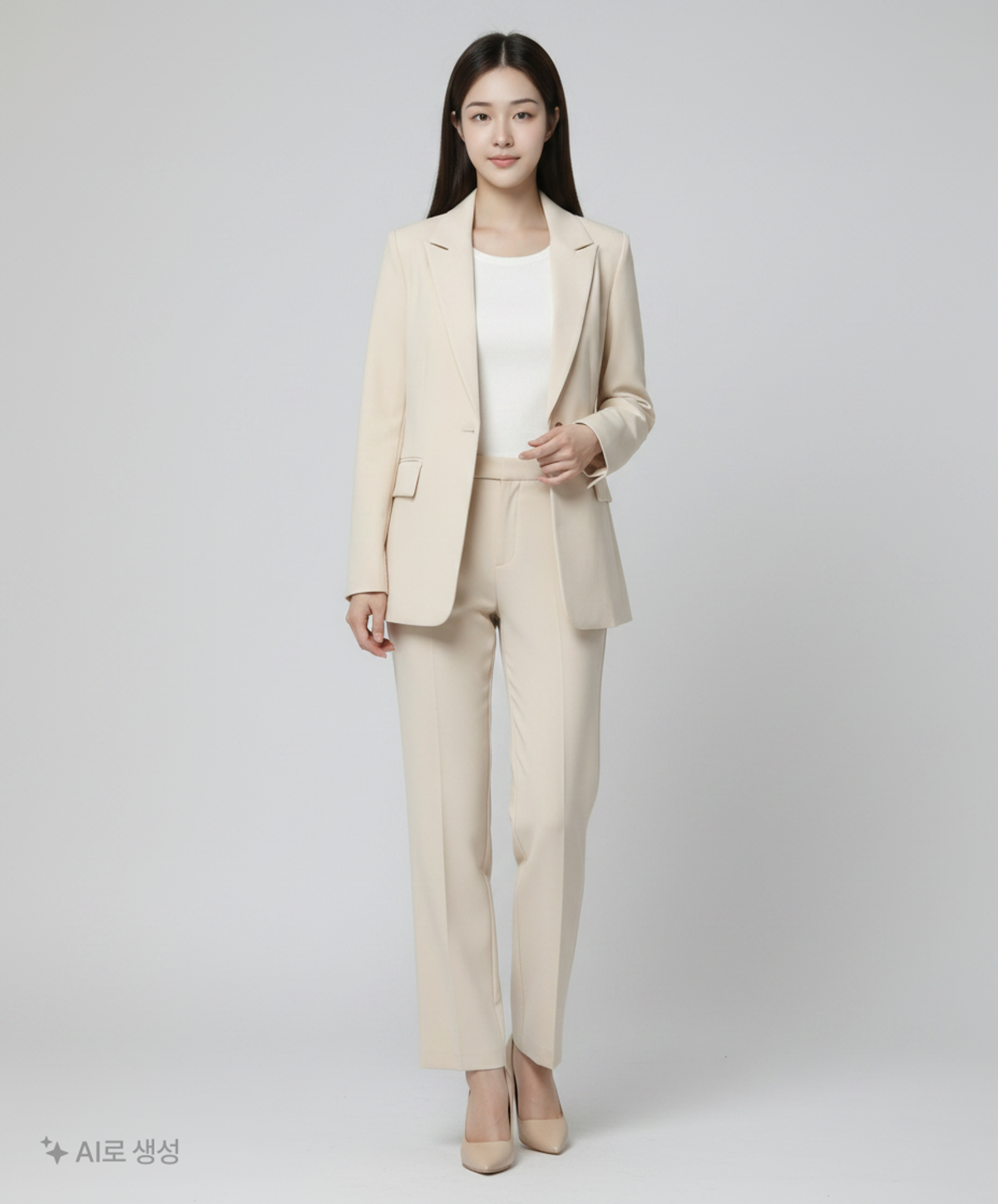 미쏘(MIXXO) 테일러드 일자핏 싱글 자켓 MIWJKB30PB S