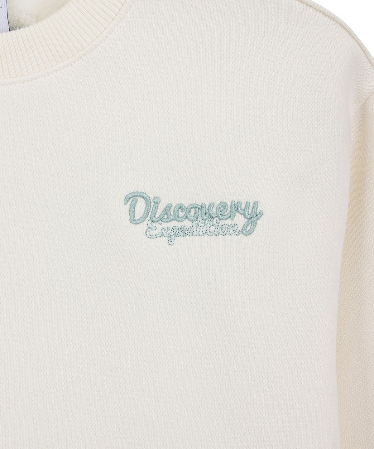 디스커버리 키즈(DISCOVERY KIDS) 여아 그래픽 기모 맨투맨-팬츠 2SET (IVORY)