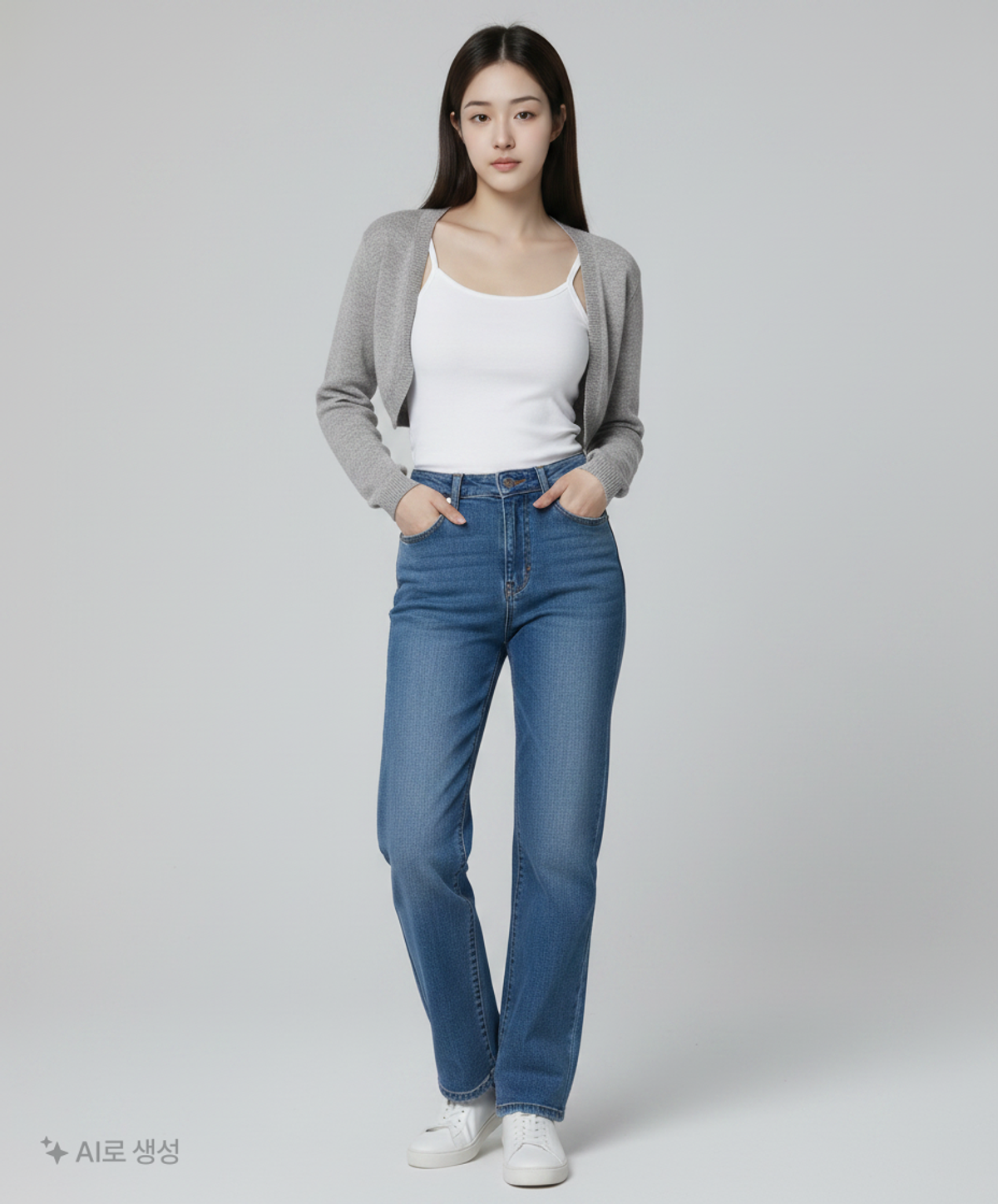 델리센트(DELICCENT) 크롭 니트 볼레로 [GRAY] FREE