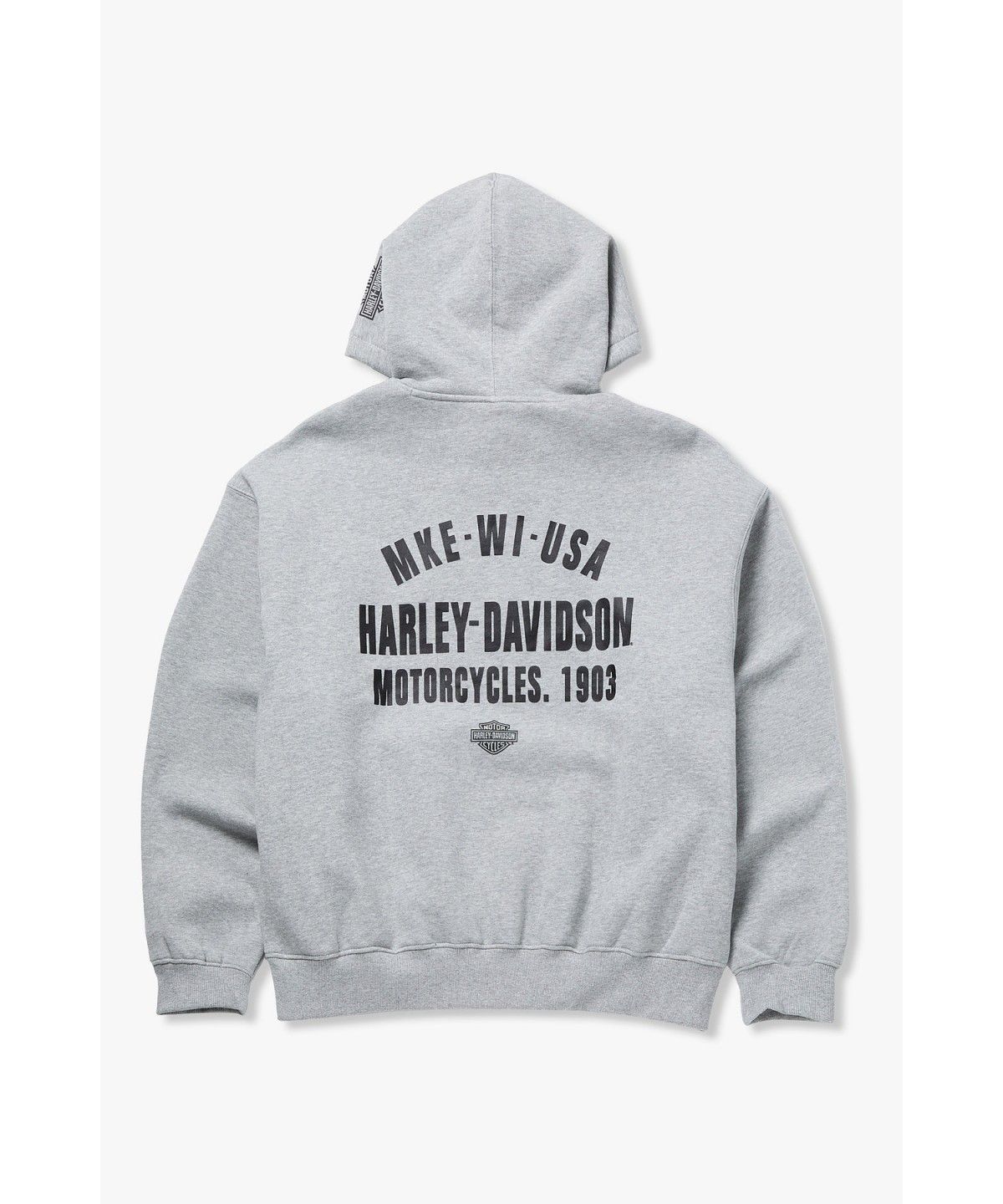 할리데이비슨 컬렉션스®(HARLEY-DAVIDSON COLLECTIONS®) 에센셜 로고 기모 후디 멜란지 그레이 HH16309003