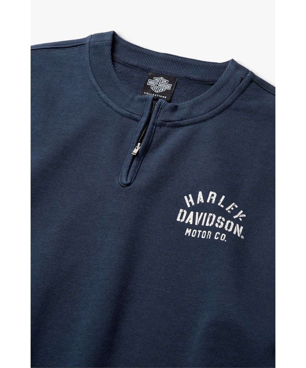 할리데이비슨 컬렉션스®(HARLEY-DAVIDSON COLLECTIONS®) 플랫트랙 하프집업 스웻 네이비 HH16309011