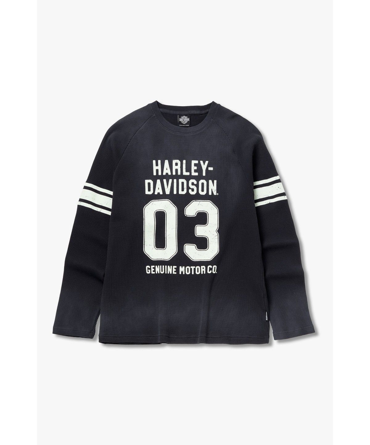 할리데이비슨 컬렉션스®(HARLEY-DAVIDSON COLLECTIONS®) 03 스프레이 와플 롱슬리브 티셔츠 다크 그레이 HH16311004