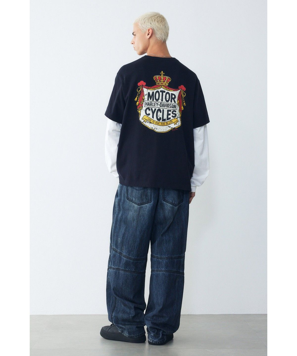 할리데이비슨 컬렉션스®(HARLEY-DAVIDSON COLLECTIONS®) 크라운 그래픽 티셔츠 블랙 HH16311051
