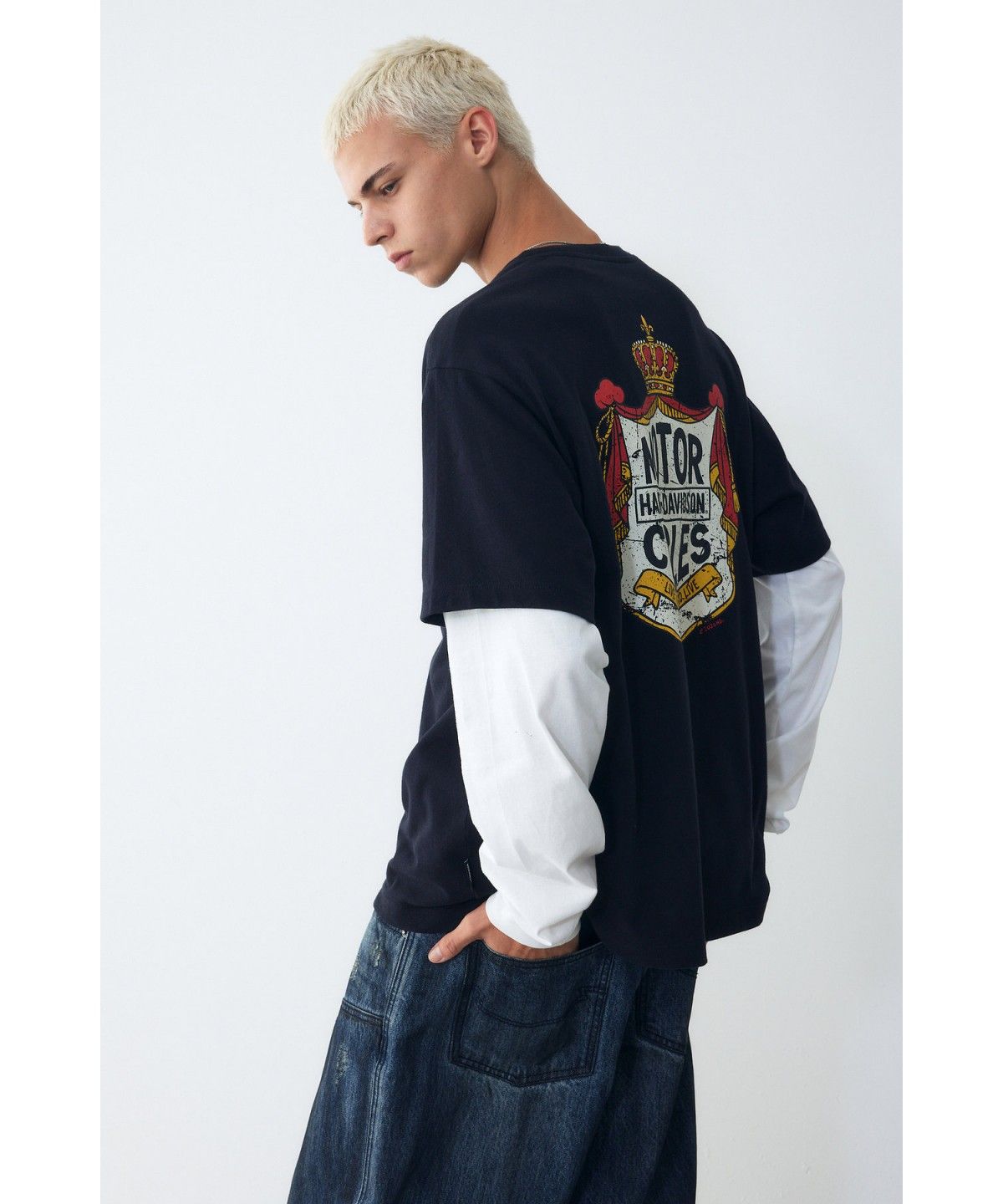할리데이비슨 컬렉션스®(HARLEY-DAVIDSON COLLECTIONS®) 크라운 그래픽 티셔츠 블랙 HH16311051