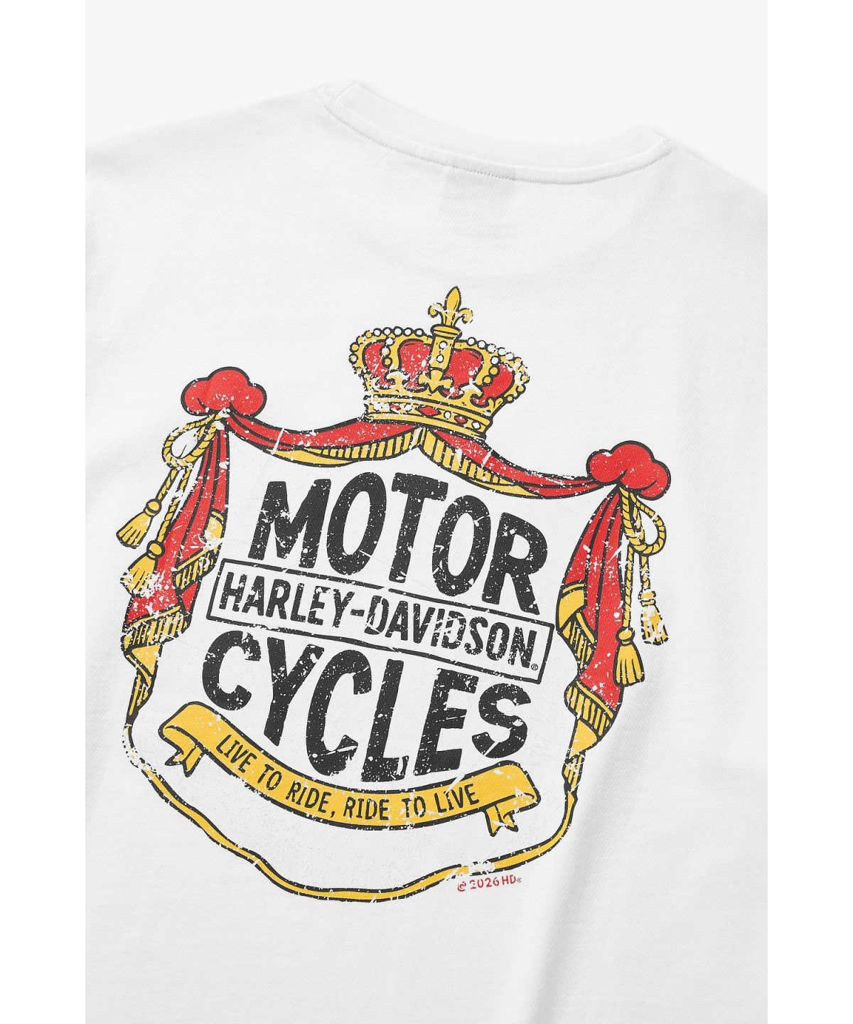 할리데이비슨 컬렉션스®(HARLEY-DAVIDSON COLLECTIONS®) 크라운 그래픽 티셔츠 화이트 HH16311051