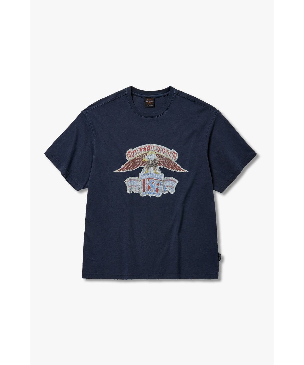 할리데이비슨 컬렉션스®(HARLEY-DAVIDSON COLLECTIONS®) [American Vintage] 이글 피그먼트 반팔 티셔츠 네이비 HH16311059