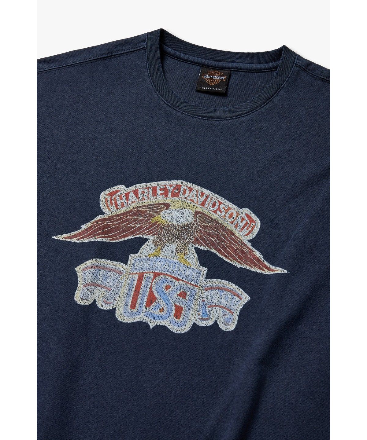 할리데이비슨 컬렉션스®(HARLEY-DAVIDSON COLLECTIONS®) [American Vintage] 이글 피그먼트 반팔 티셔츠 네이비 HH16311059