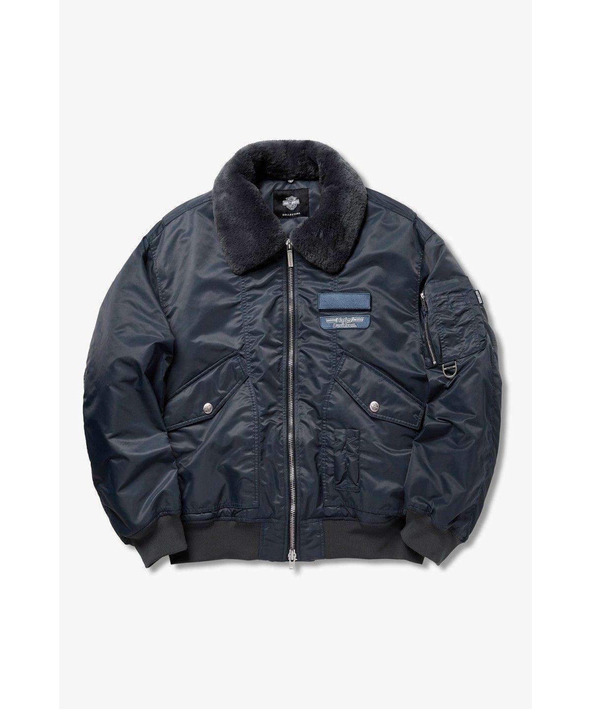 할리데이비슨 컬렉션스®(HARLEY-DAVIDSON COLLECTIONS®) [ICONIC] 나일론 B-15 플라이트자켓 네이비 HH16303001