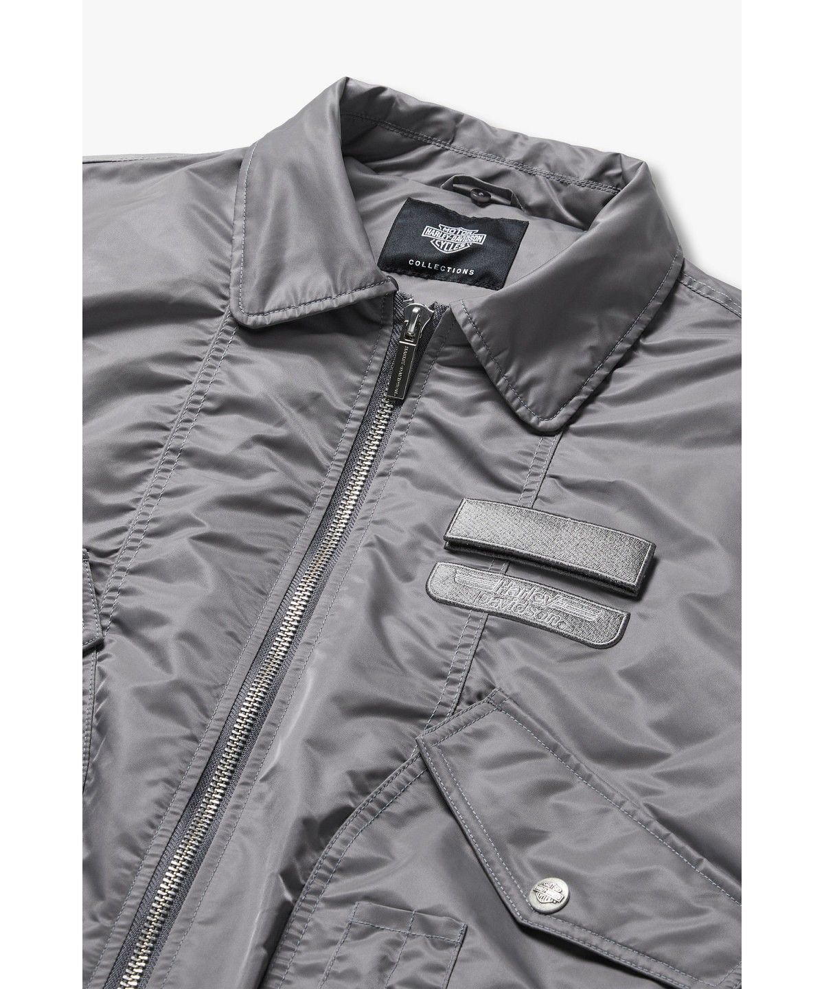 할리데이비슨 컬렉션스®(HARLEY-DAVIDSON COLLECTIONS®) [ICONIC] 나일론 B-15 플라이트자켓 그레이 HH16303001