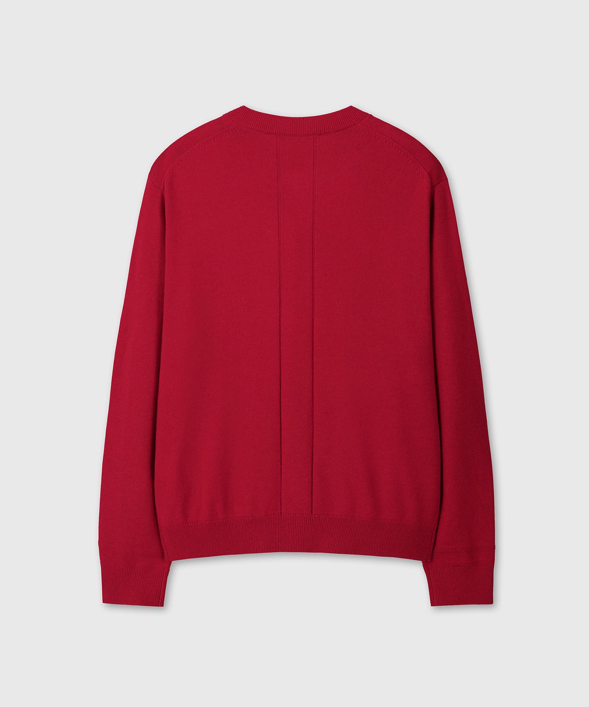 다이브인(DIVEIN) ROUND NECK KNIT CARDIGAN (RED)