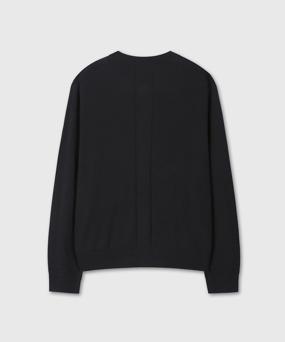 다이브인(DIVEIN) ROUND NECK KNIT CARDIGAN (BLACK)