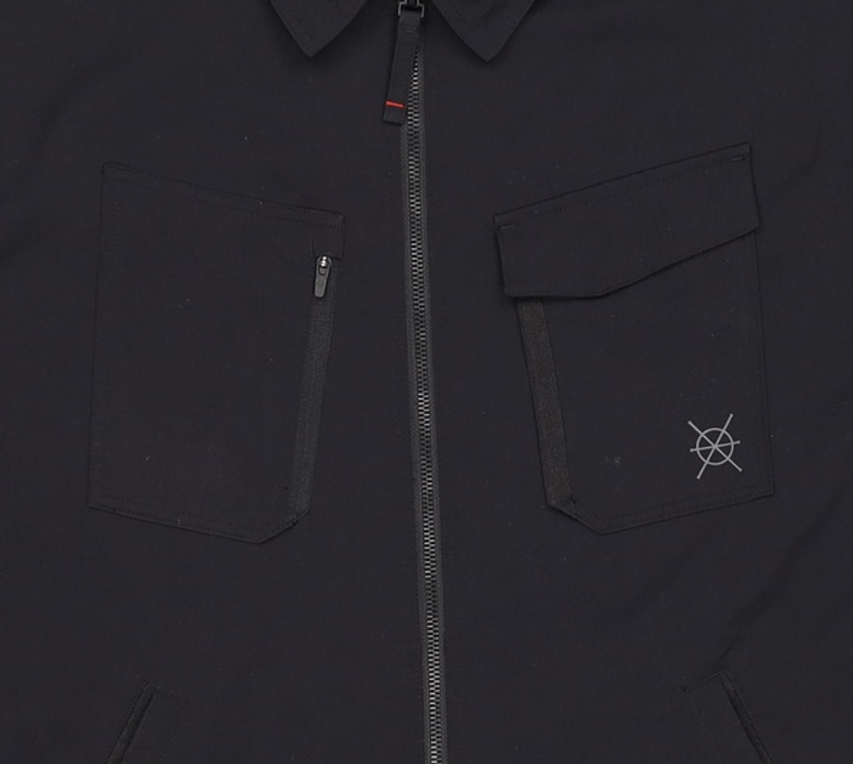 데상트(DESCENTE) 듀얼리스 아웃 포켓 홑겹 셔츠 자켓 블랙(SP121DJK25) 100