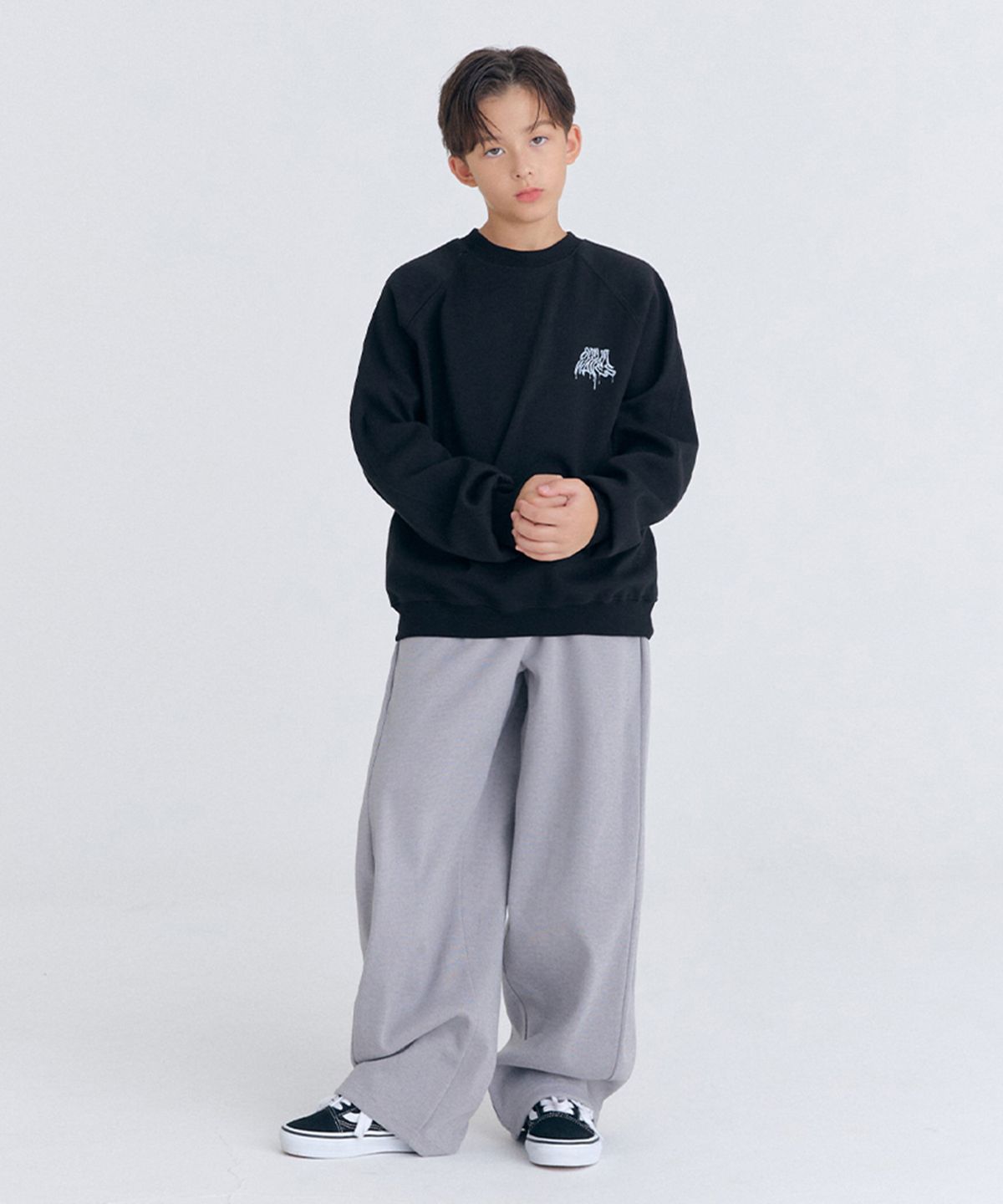 오실롯 주니어(OCELOT JUNIOR) H5H34 드로우 사이드벌룬 셋업 (블랙/진그레이)