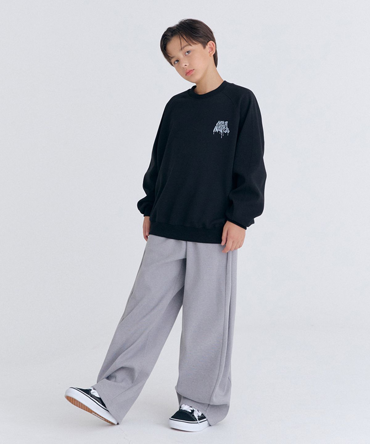 오실롯 주니어(OCELOT JUNIOR) H5H34 드로우 사이드벌룬 셋업 (블랙/진그레이)
