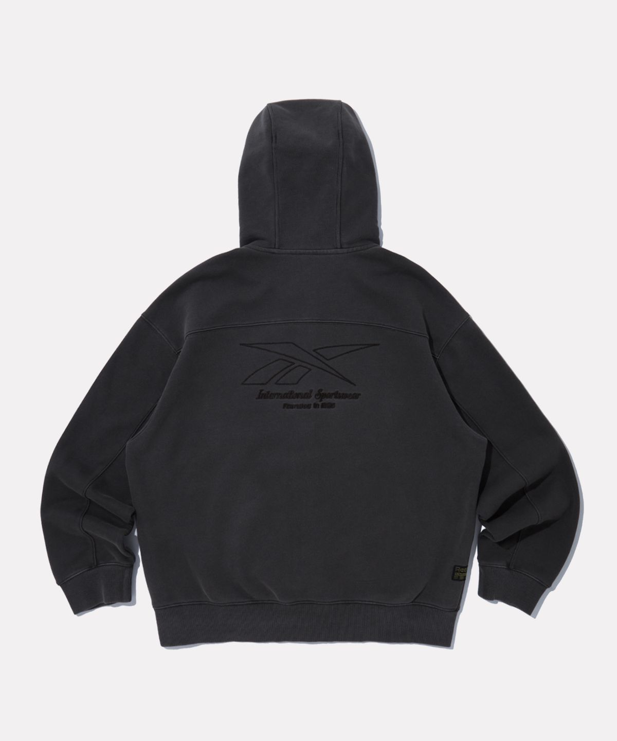 리복(REEBOK) 가먼트다잉 스타크레스트 후드 집업 - 차콜
