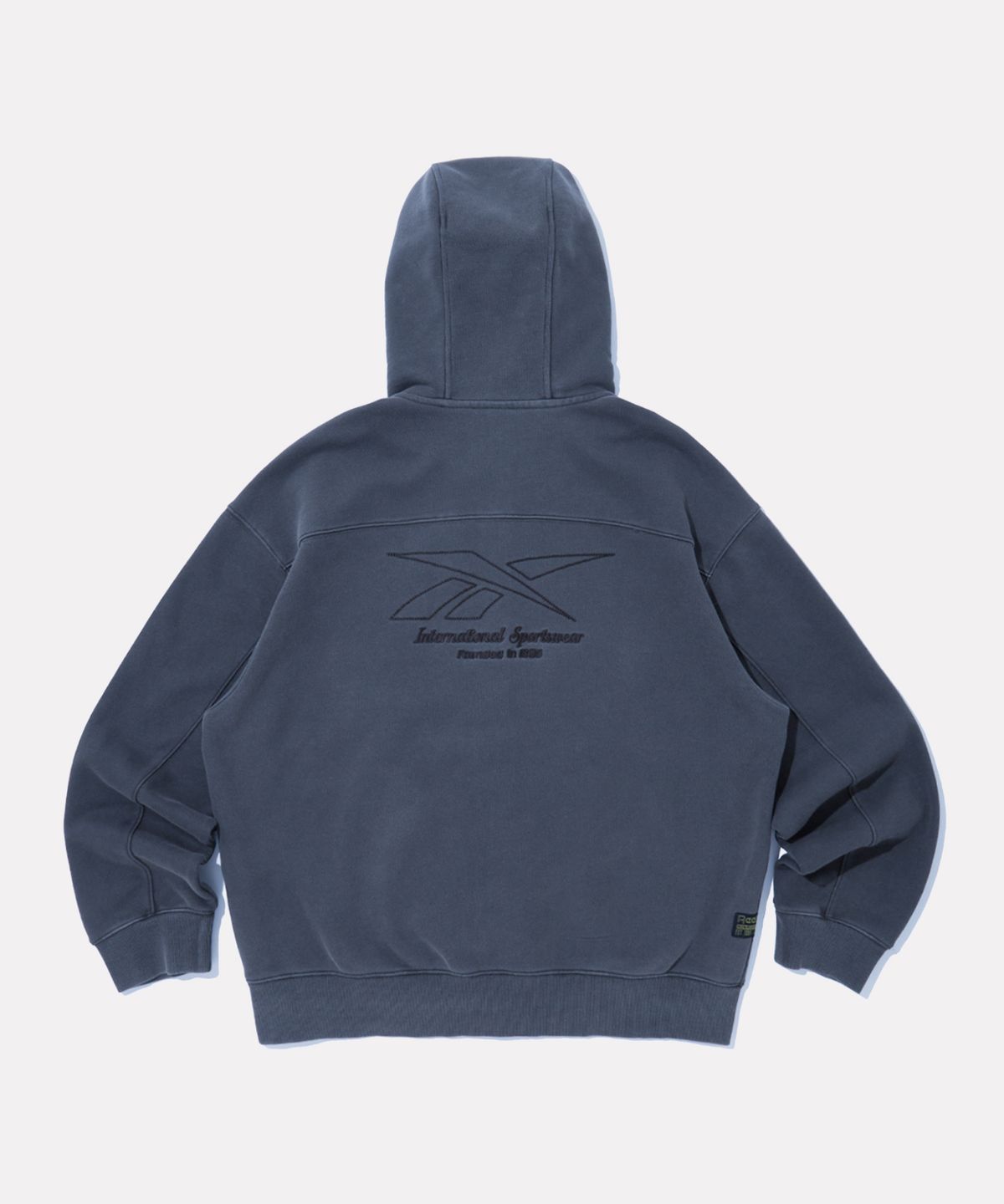 리복(REEBOK) 가먼트다잉 스타크레스트 후드 집업 - 인디고