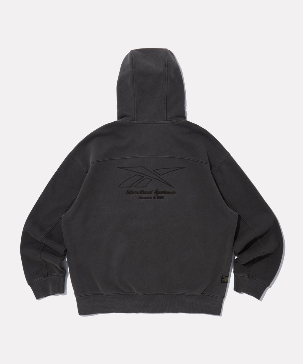 리복(REEBOK) 가먼트다잉 스타크레스트 후드 집업 - 더스티 브라운