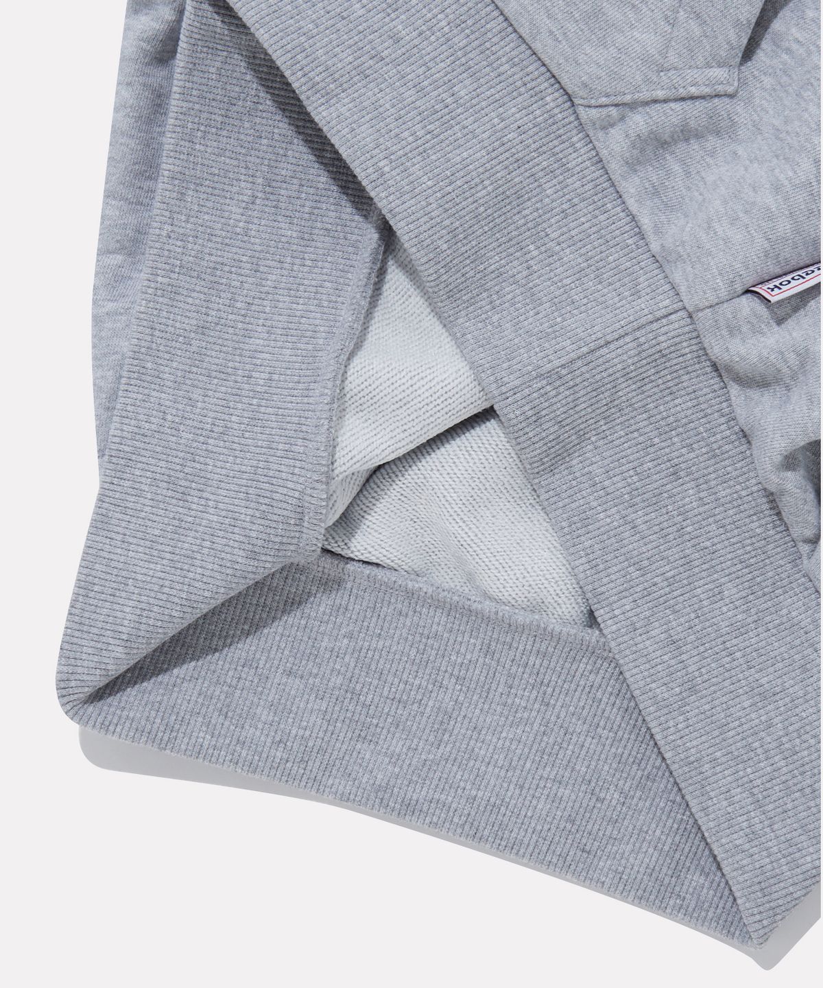 리복(REEBOK) 세미 크롭 후디 (W) - 멜란지 그레이