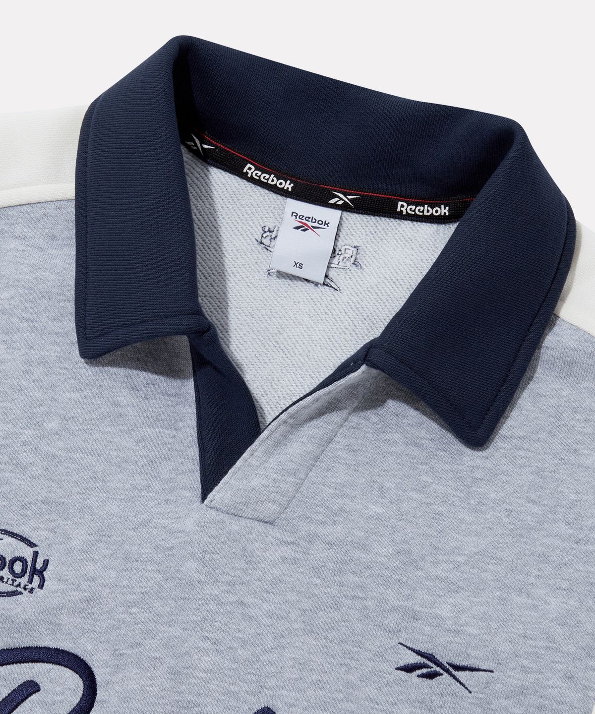 리복(REEBOK) 스포티 카라 맨투맨 (W) - 멜란지 그레이
