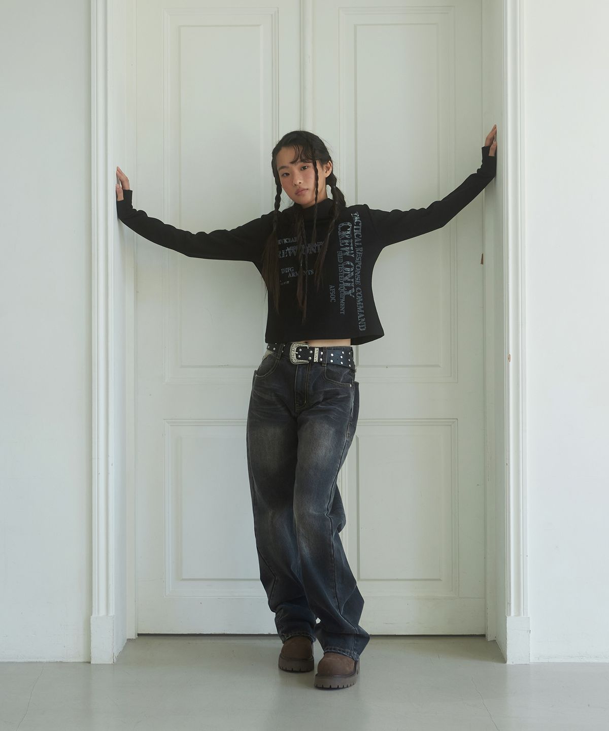데프가먼츠(DEFGARMENTS) VT WASHING SAGGING DENIM [BLACK]